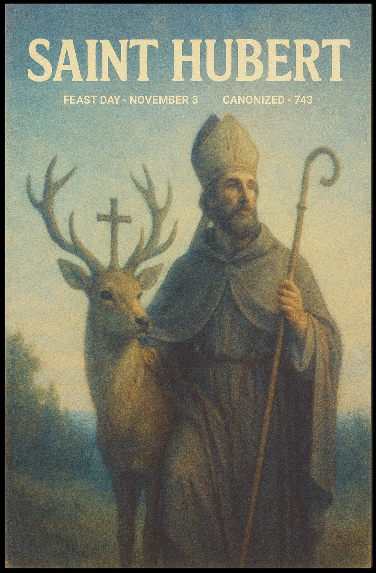 Saint Hubert Patron Saint Of Hunters Poster