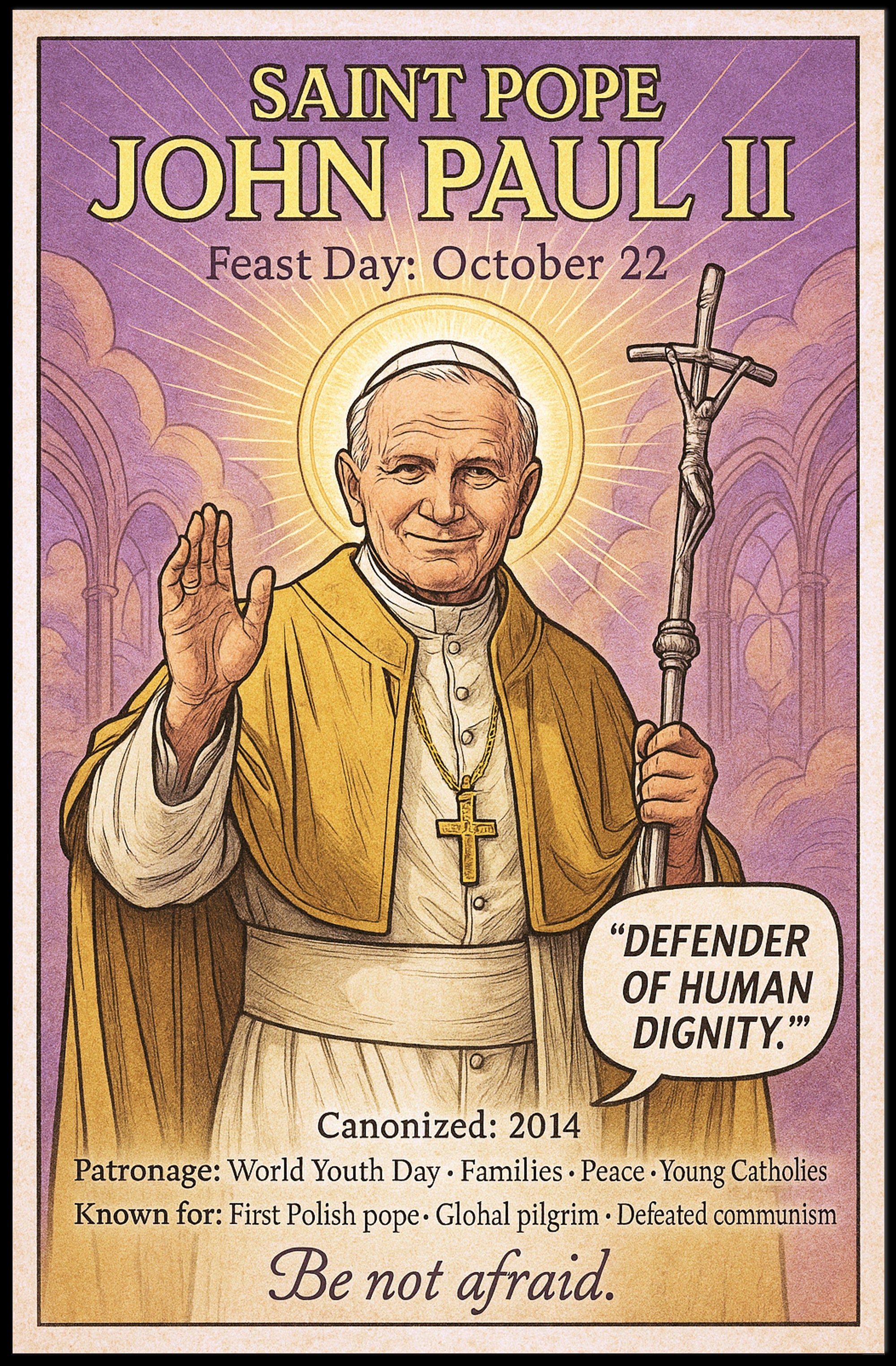Saint Pope John Paul II Poster PosterGoat