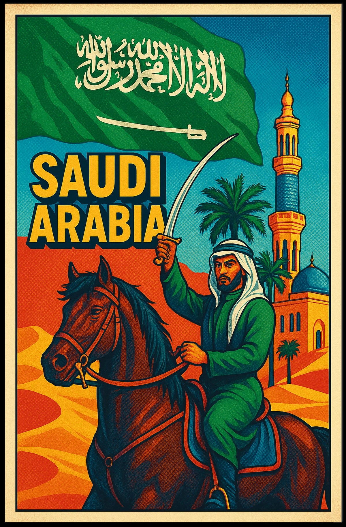 Saudi Arabia Heritage Poster