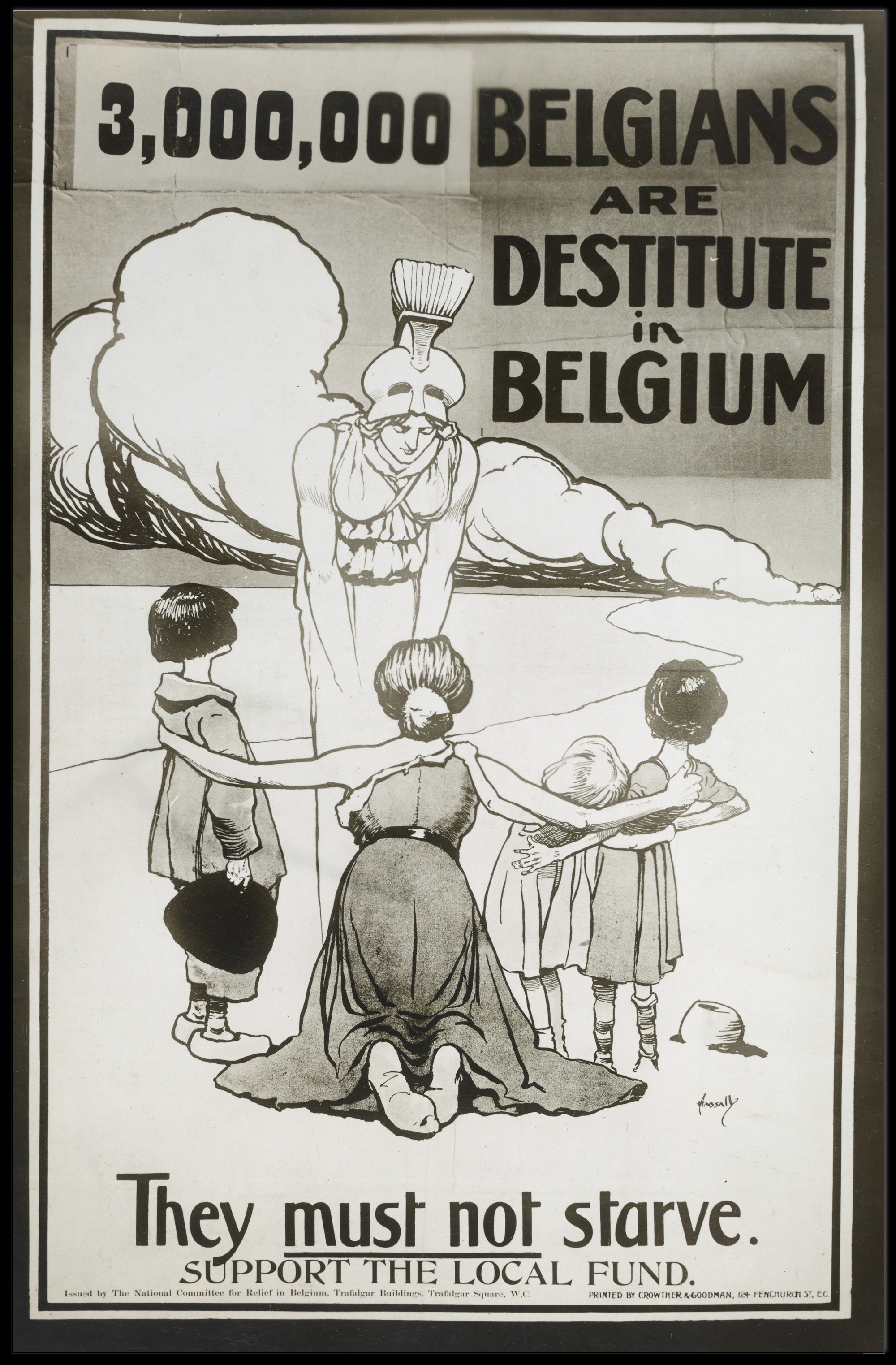 Belgium Relief Effort Compassionate Propaganda Poster PosterGoat