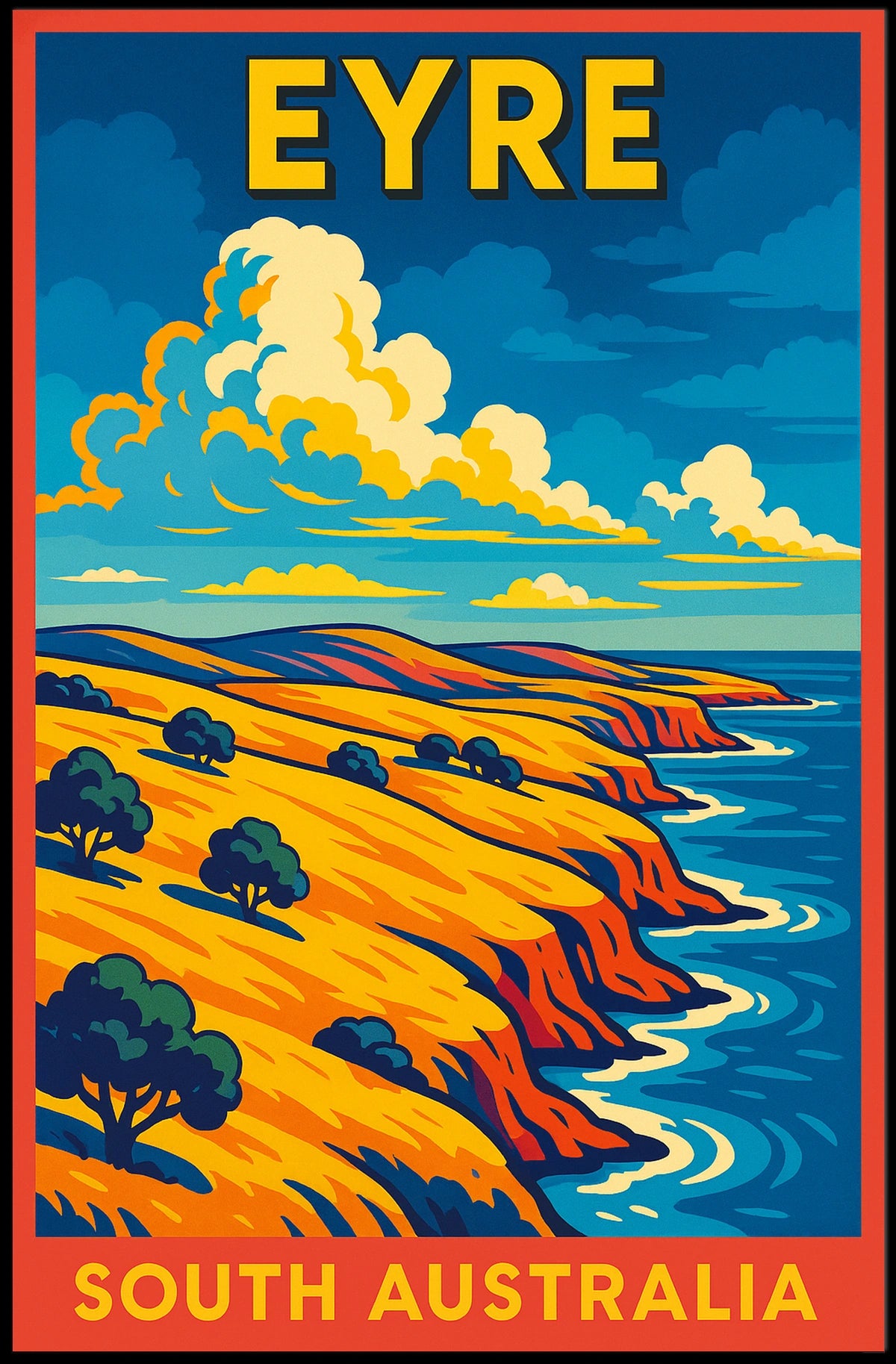 Eyre Peninsula South Australia Poster