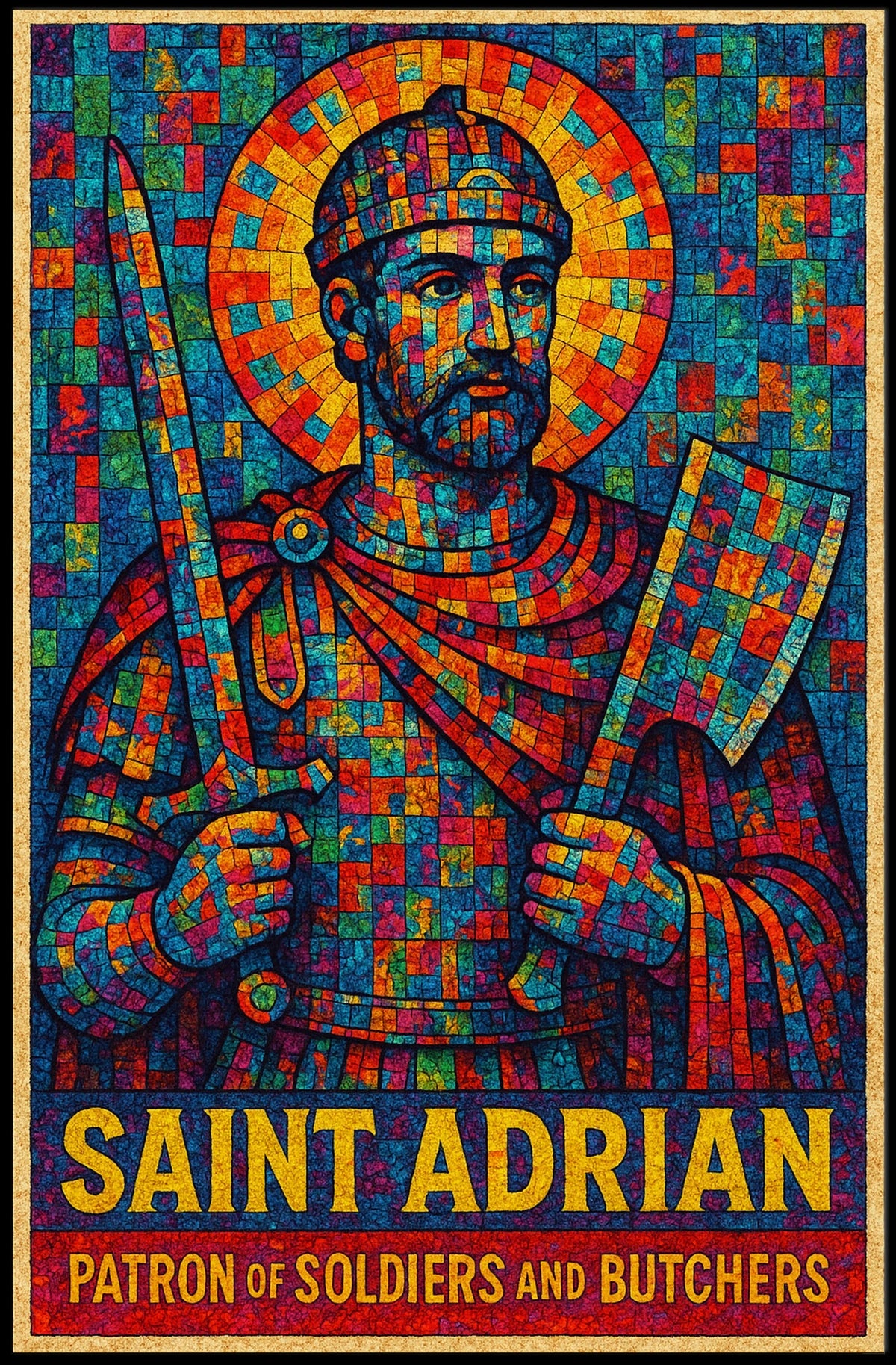 Saint Adrian Patron Of Soldiers And Poster