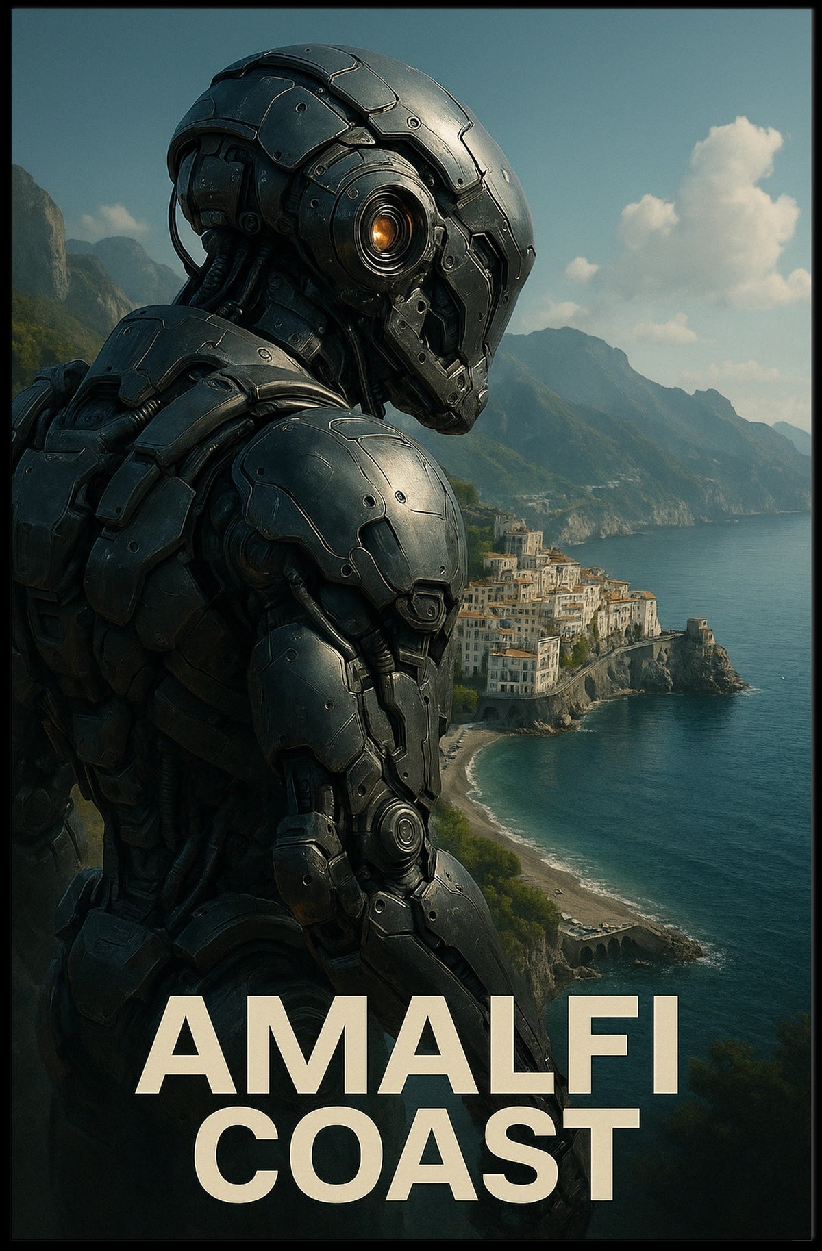 Amalfi Coast Poster 18x24 Museum Quality Art Print Decor