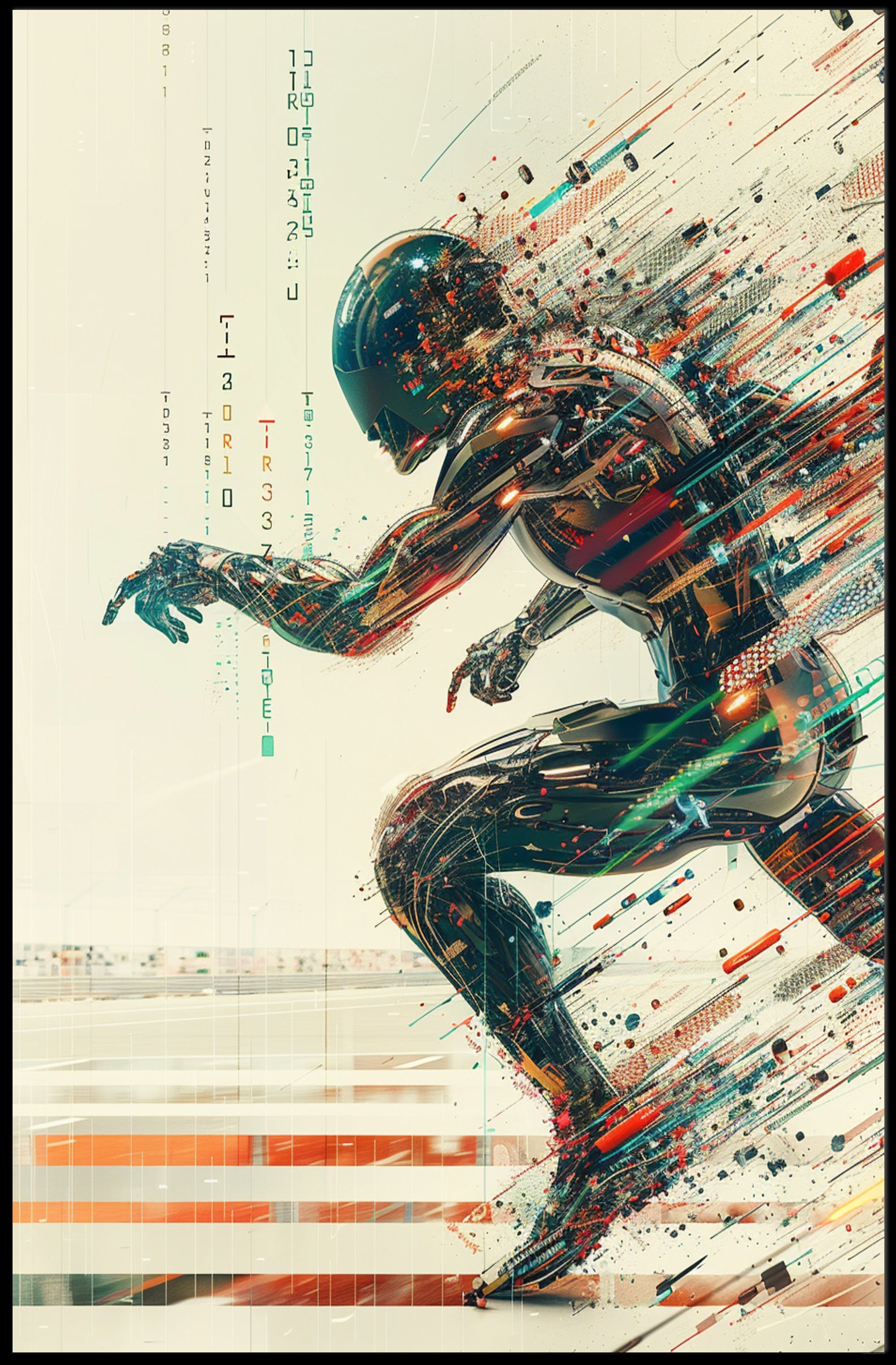 Dynamic Sports Balls Explosion Poster Art PosterGoat