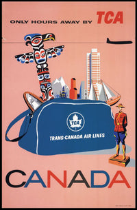 Vintage Trans-Canada Air Lines Travel Poster PosterGoat