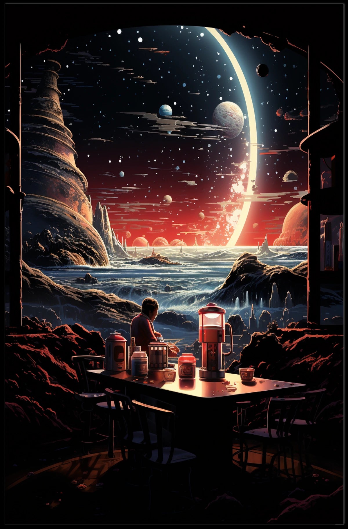 Cosmic Cafรฉ Poster