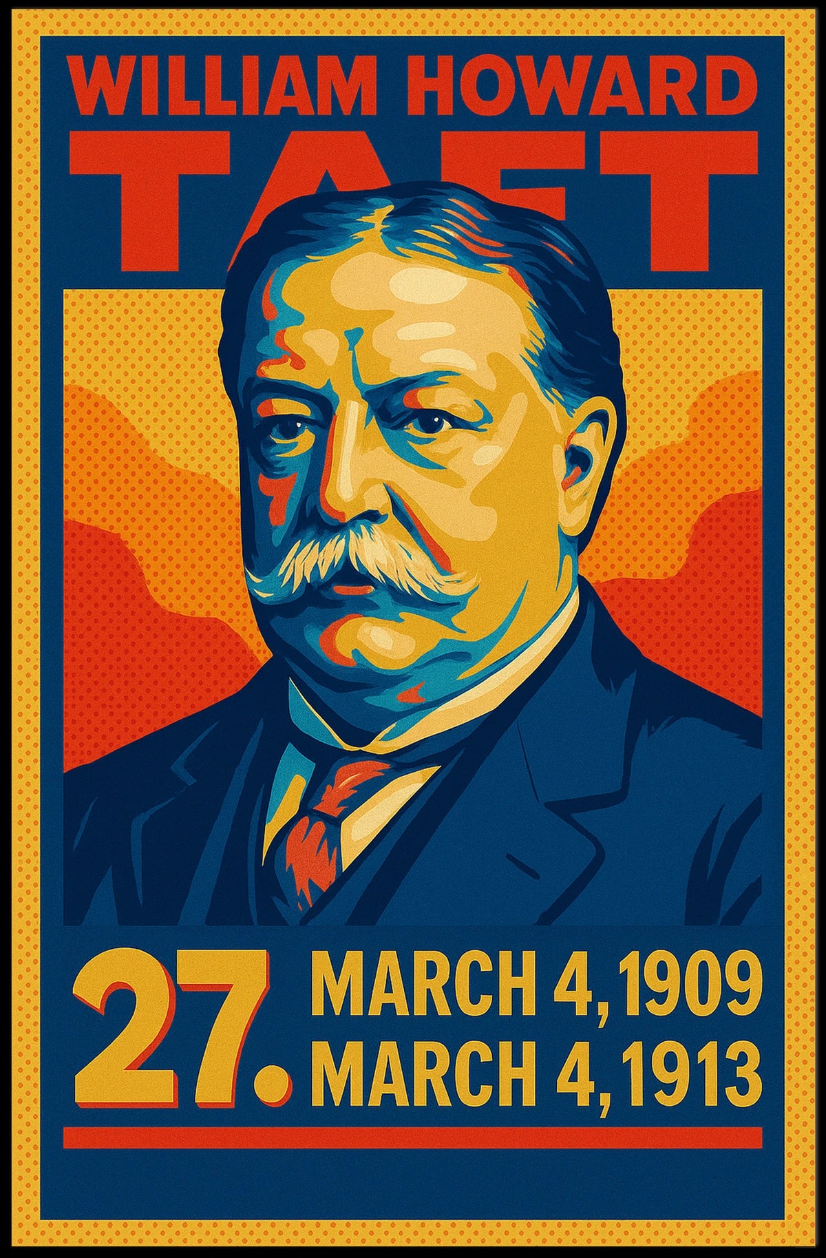 William Howard Taft 27Th President Poster