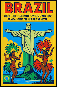 Brazil Carnival Celebration Poster PosterGoat