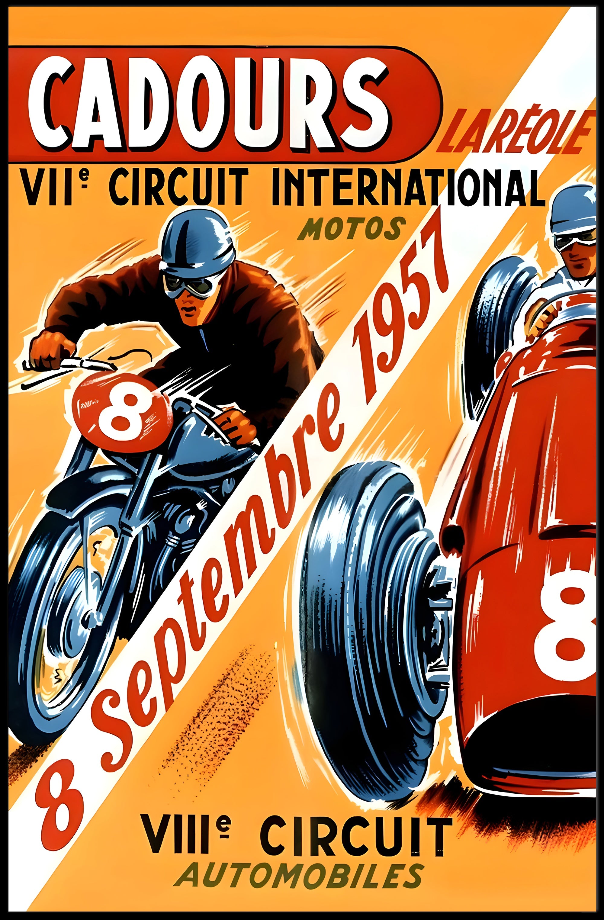 Cadours International Circuit 1957 Poster