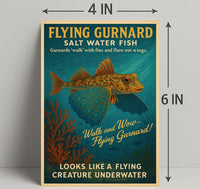 Flying Gurnard Salt Water Fish Poster PosterGoat