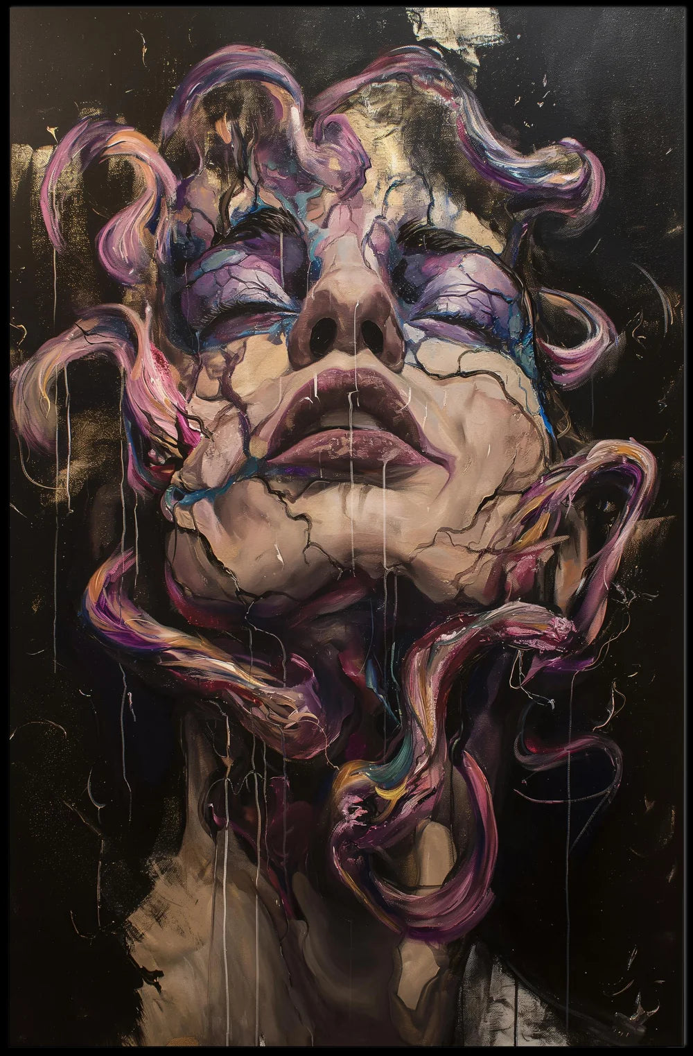 Vintage Mid-20th Century Classic Cars Poster