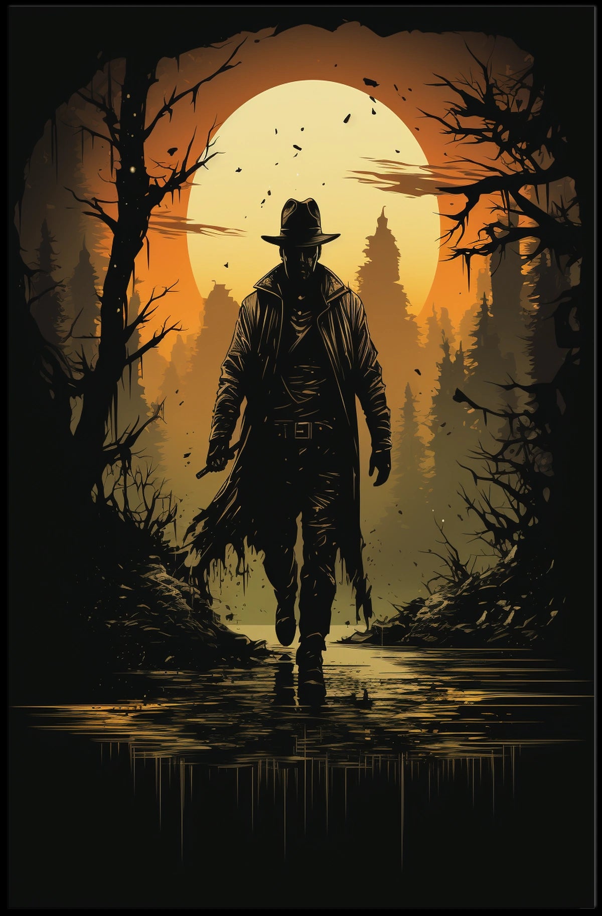 Shadowy Wanderer Poster