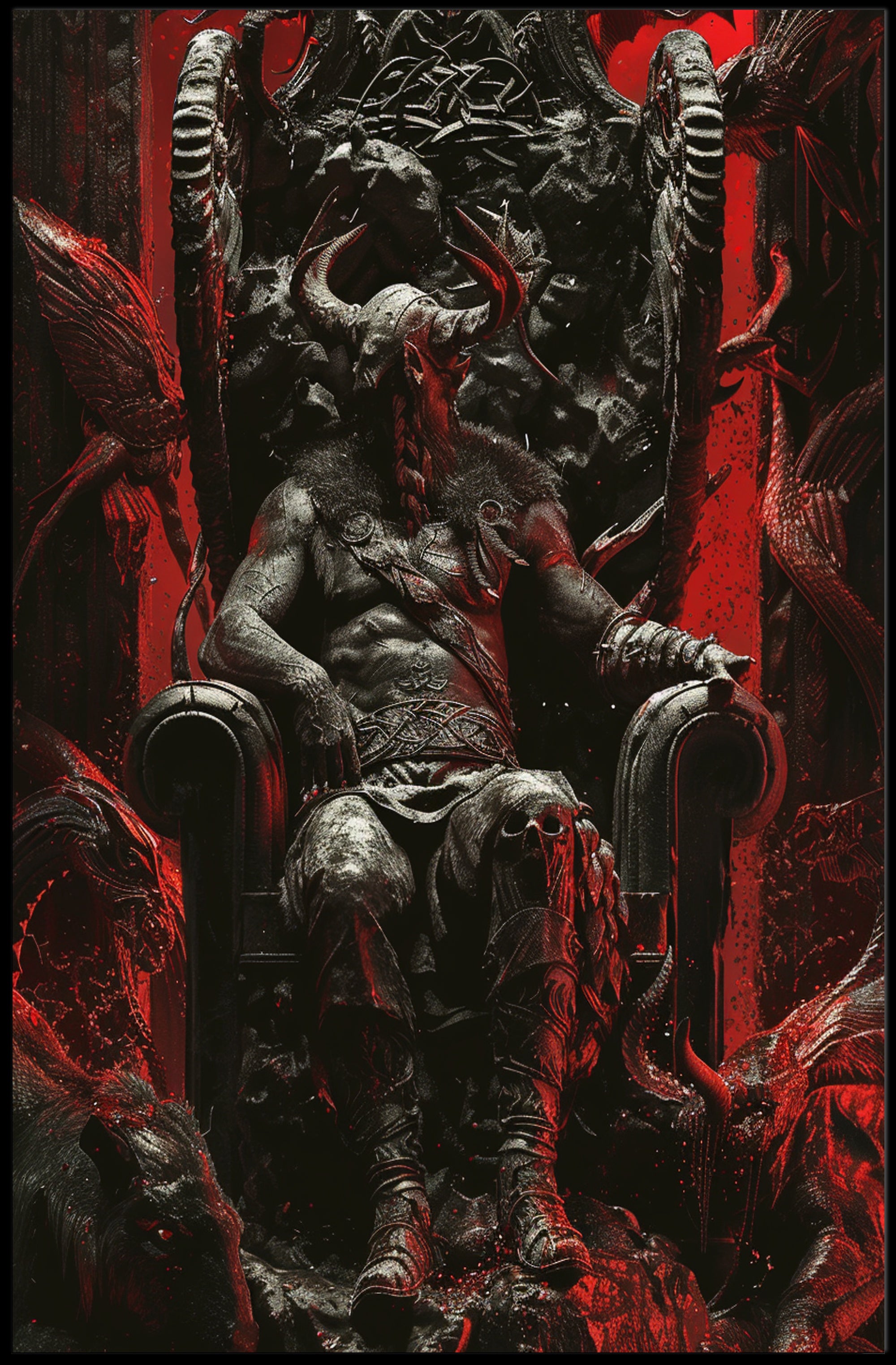 Throne Of The Dark King Poster Decor Art Print PosterGoat