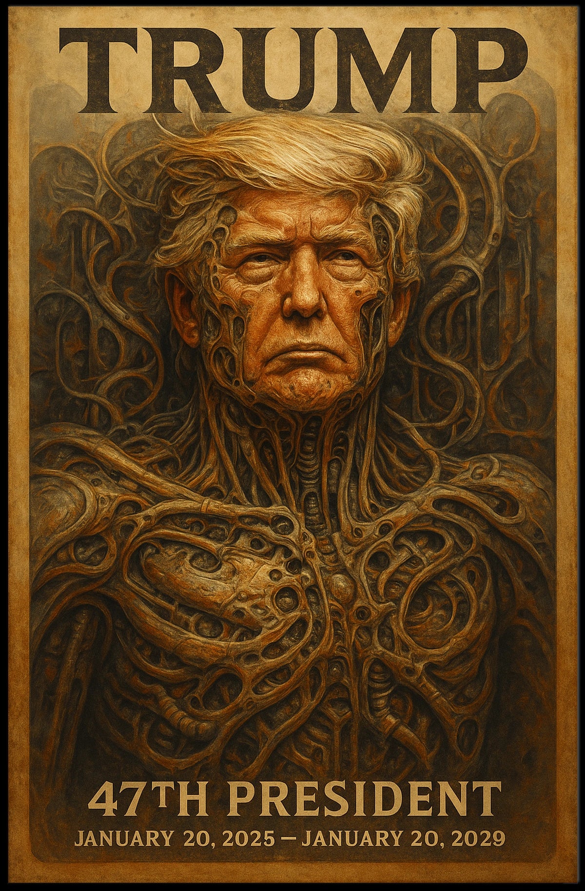 Donald Trump The Cybernetic Patriot Poster