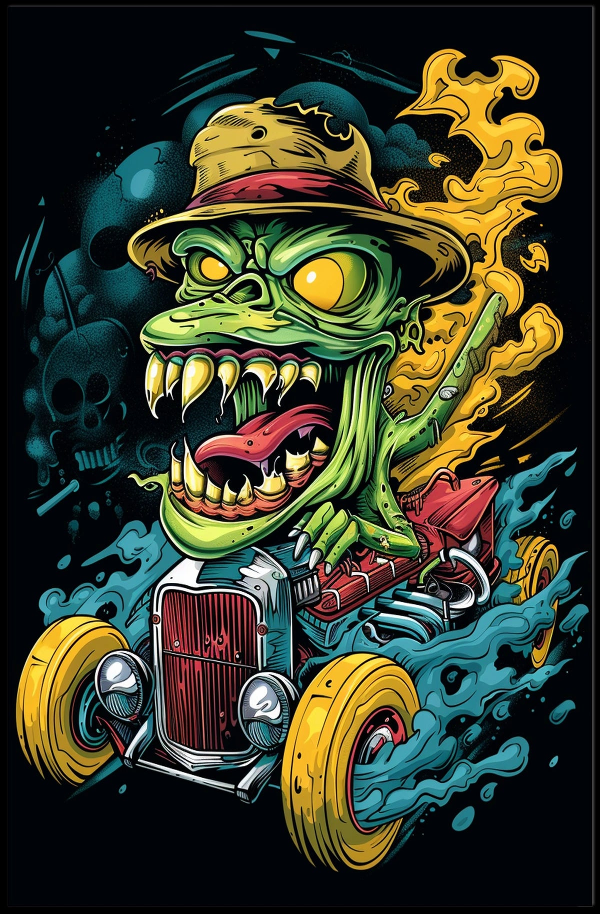 Monster Hot Rod Poster