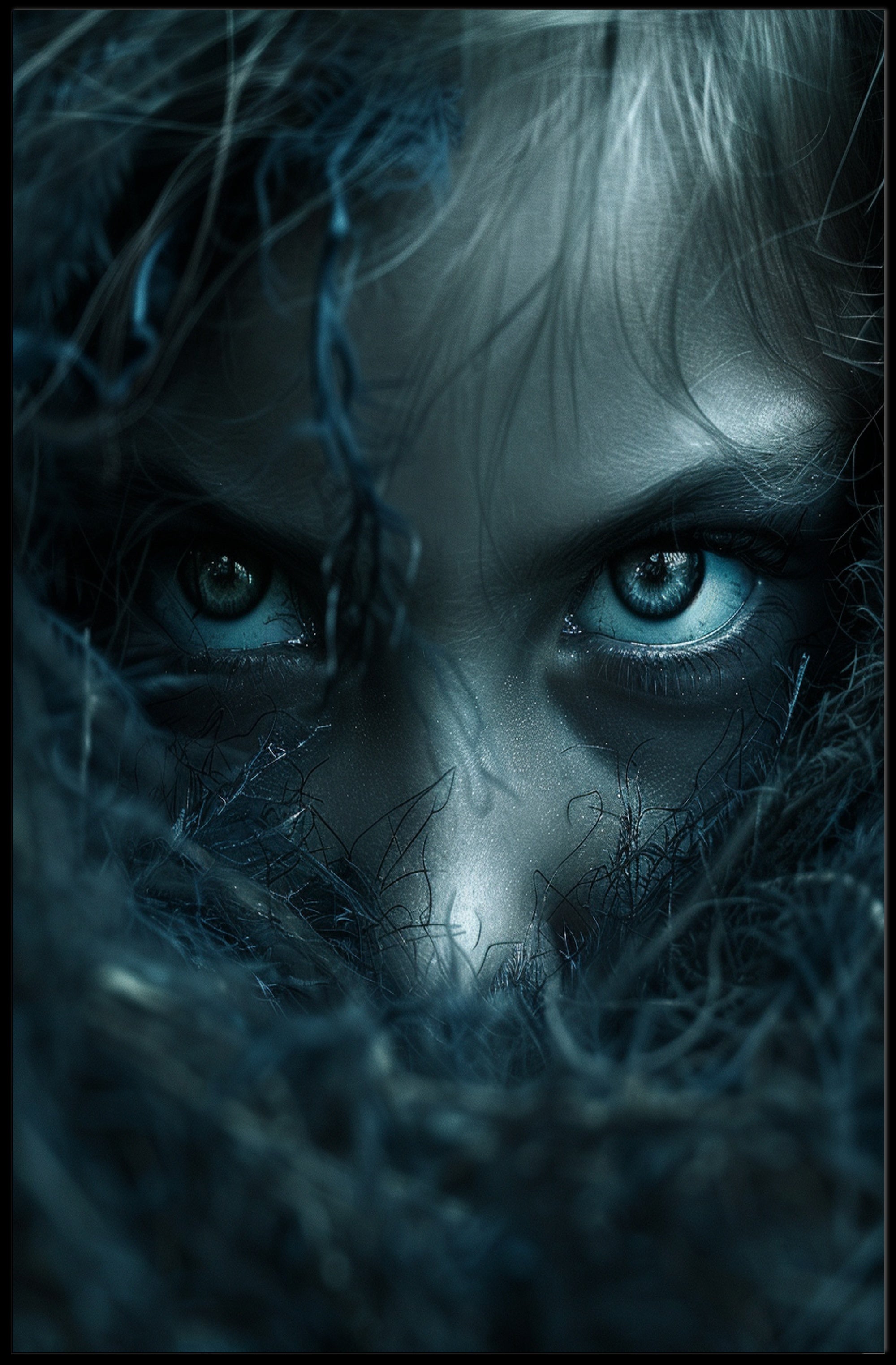 Breathtaking Abstract Landscape Poster: Vibrant Colors, Dynamic Horizon PosterGoat