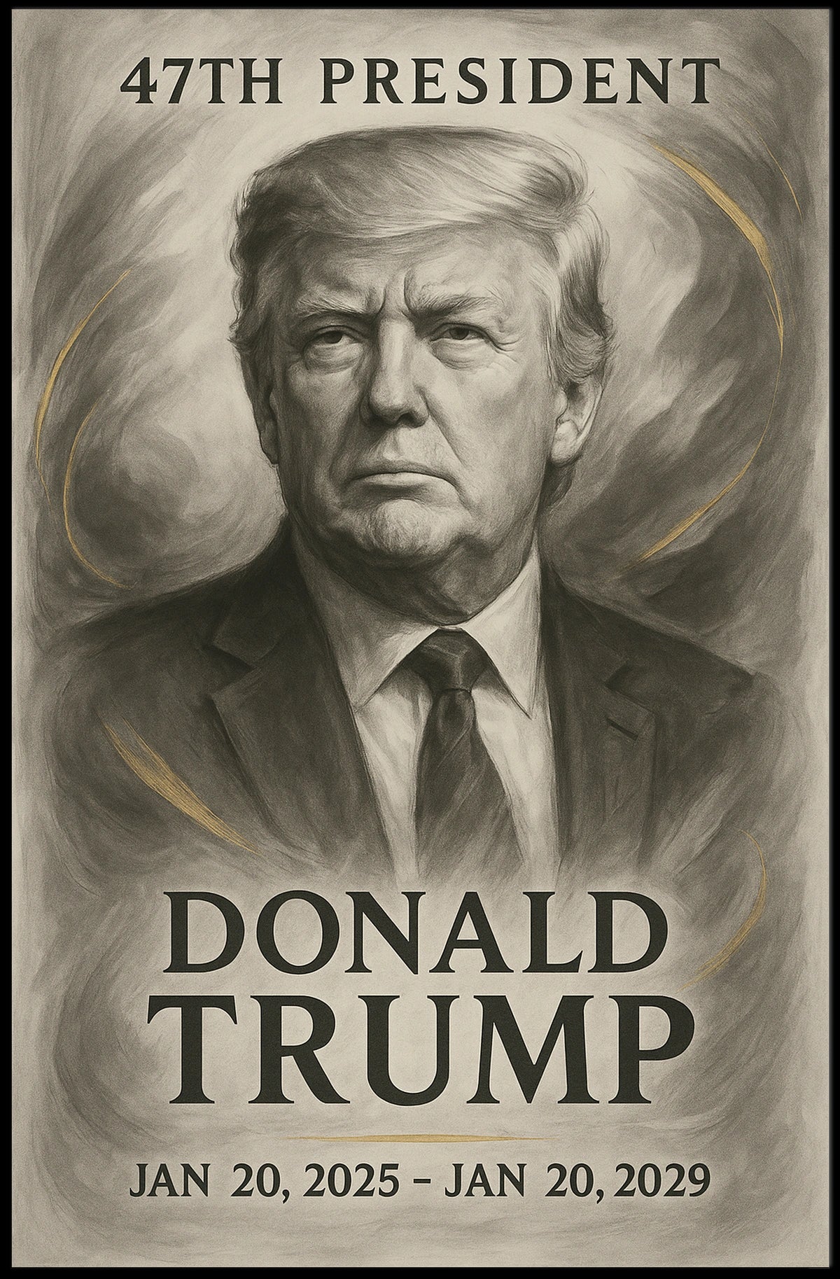 Donald Trump 47th President Poster