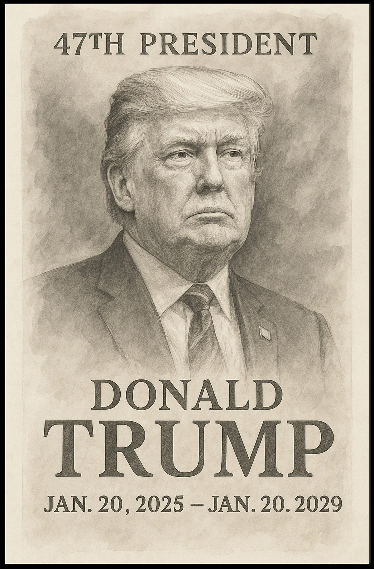 Donald Trump 47th President Poster