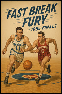 Fast Break Fury 1955 Finals Poster