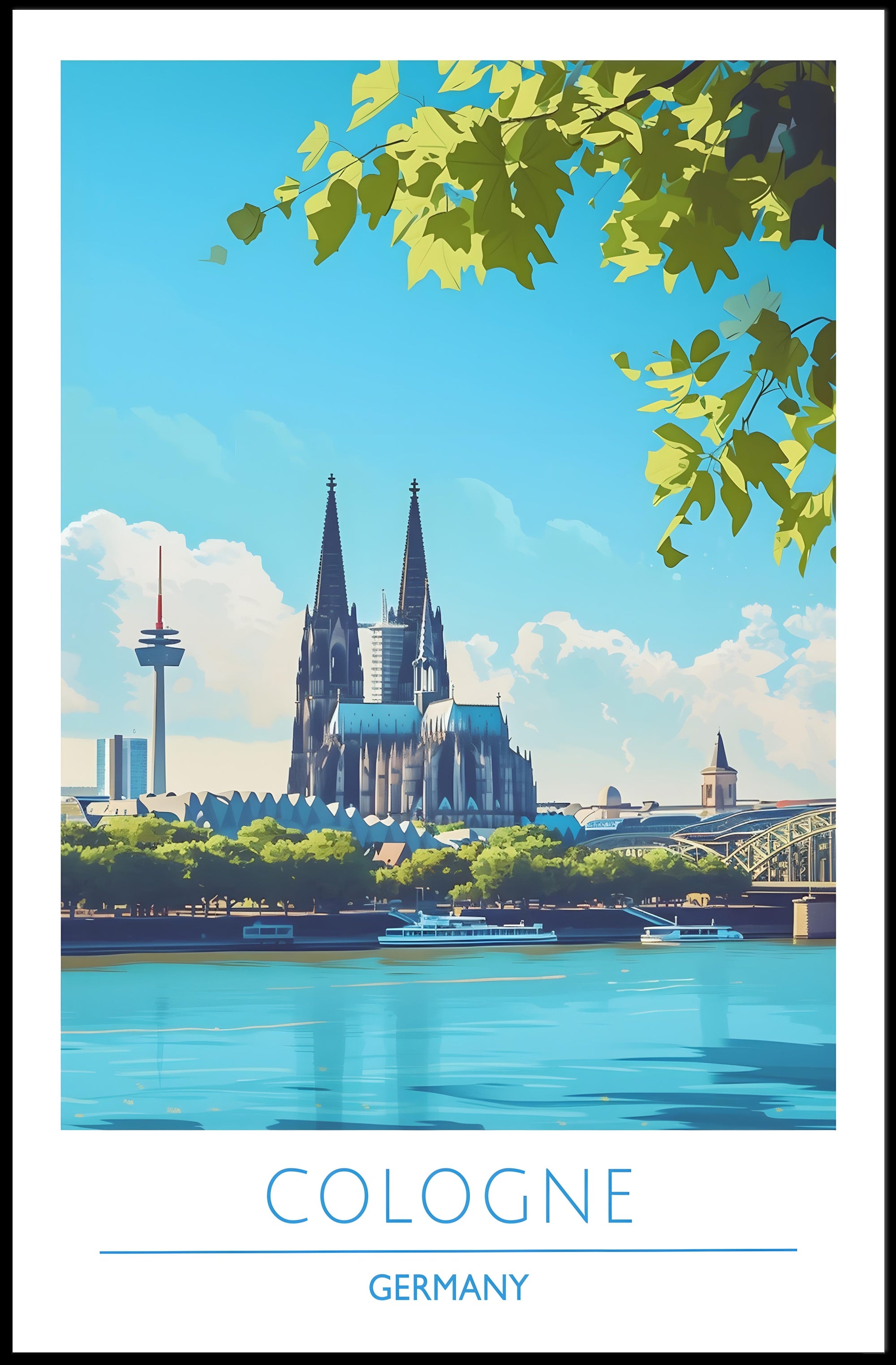 Cologne Travel Poster