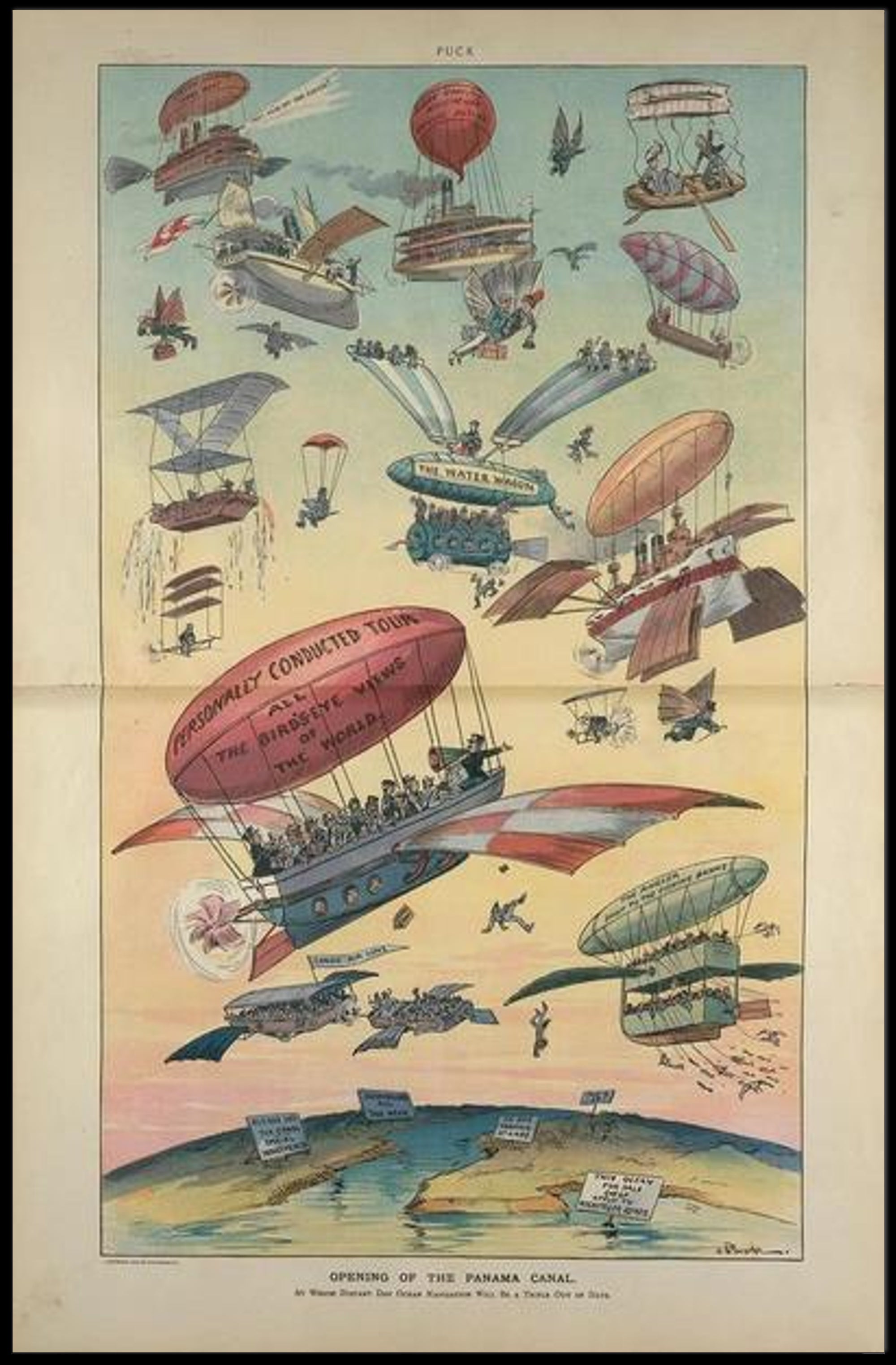 Opening of the Panama Canal Poster PosterGoat