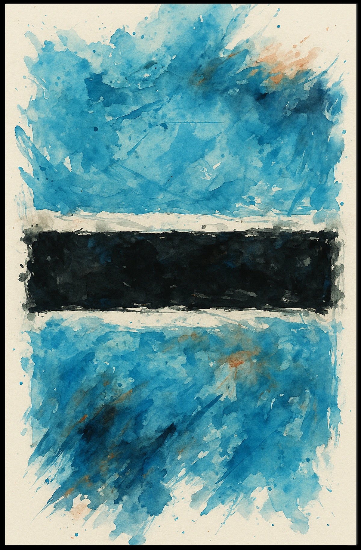 Abstract Watercolor Flag Abstract Poster