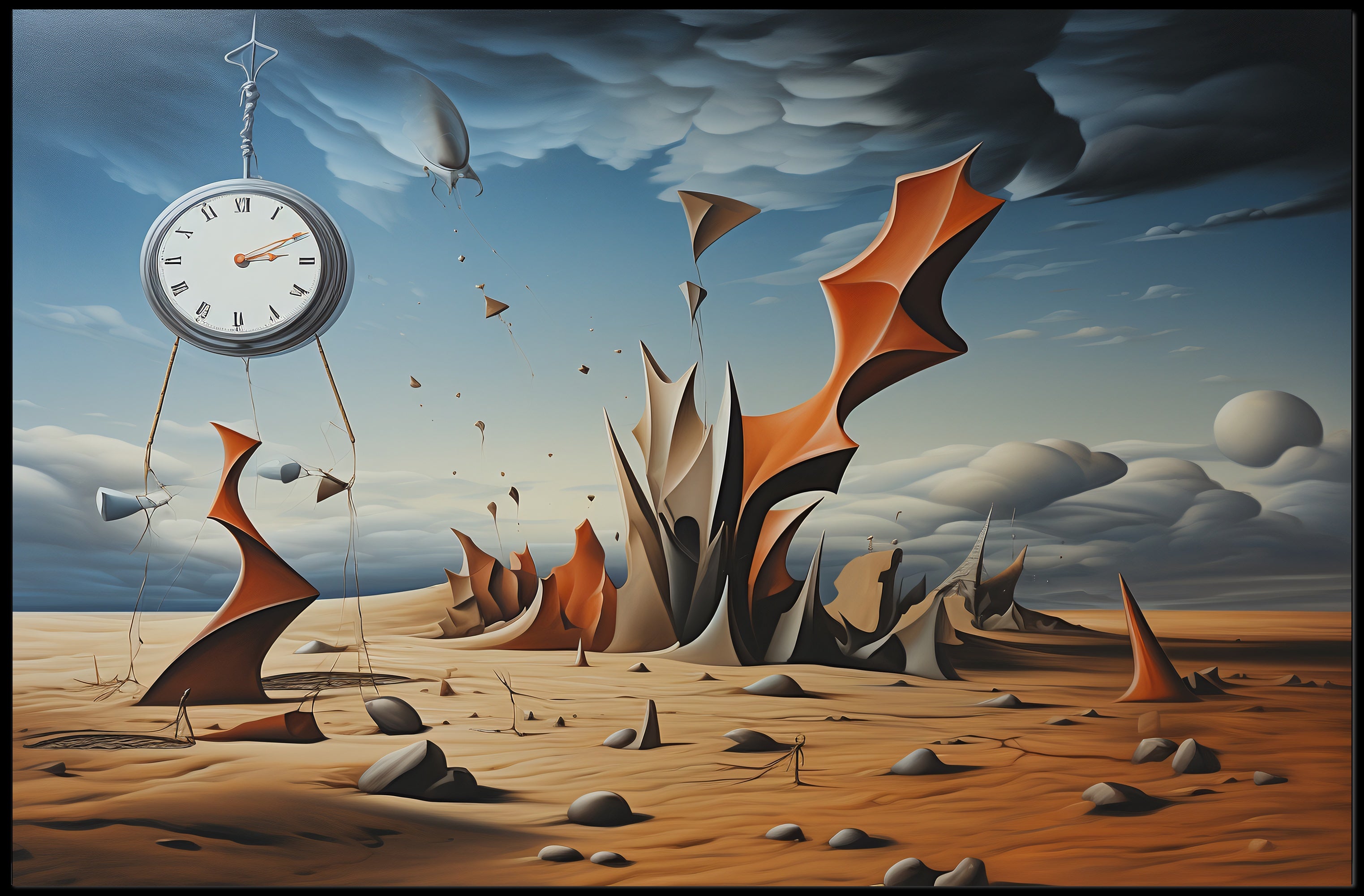 Timeless Desert Dreamscape: Abstract or Artistic Poster