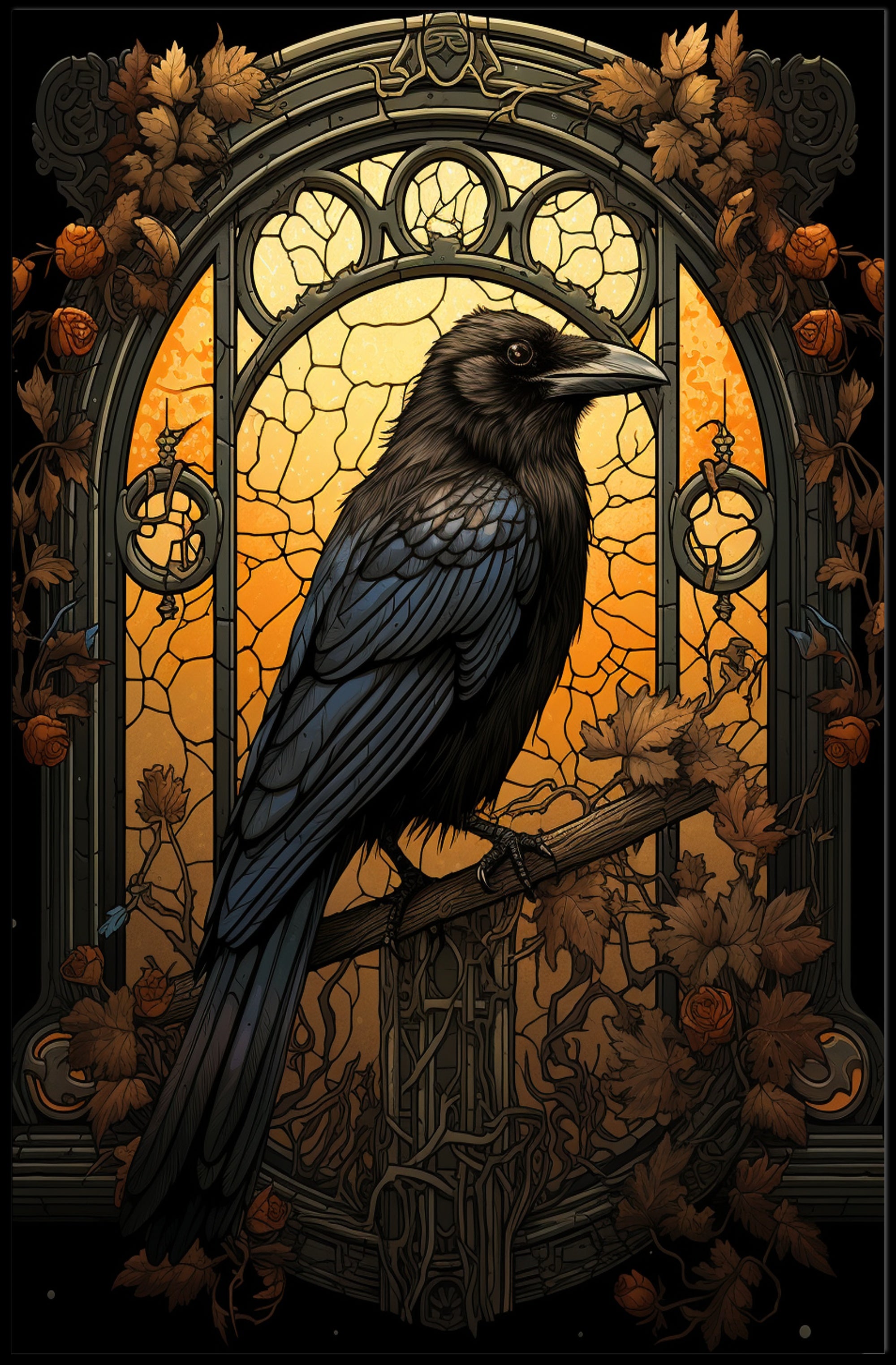 The Enigmatic Raven Poster