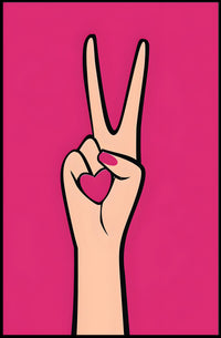 Peace and Love Poster