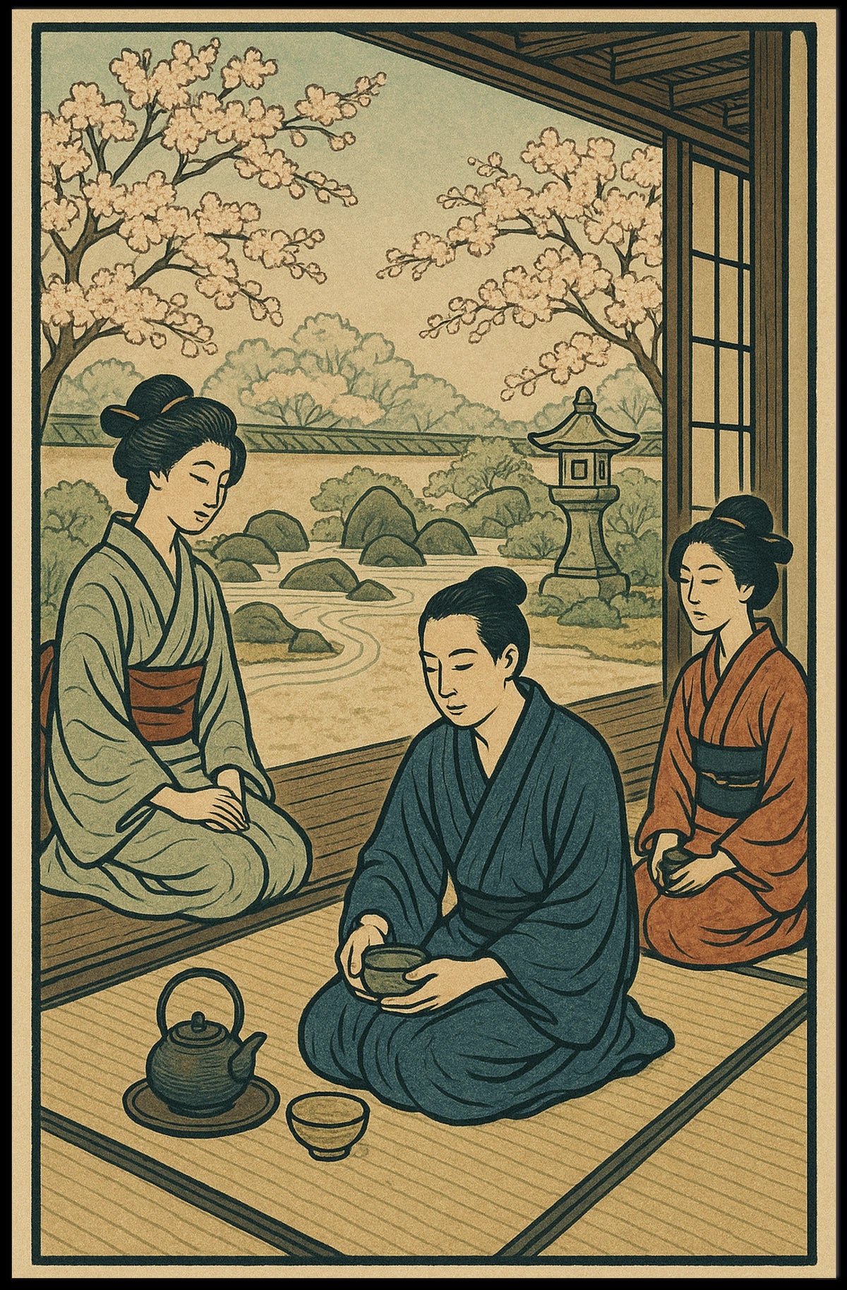 Tranquil Tea Ceremony Poster