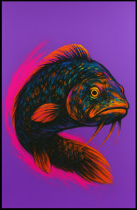 Vibrant Fish Portrait Poster