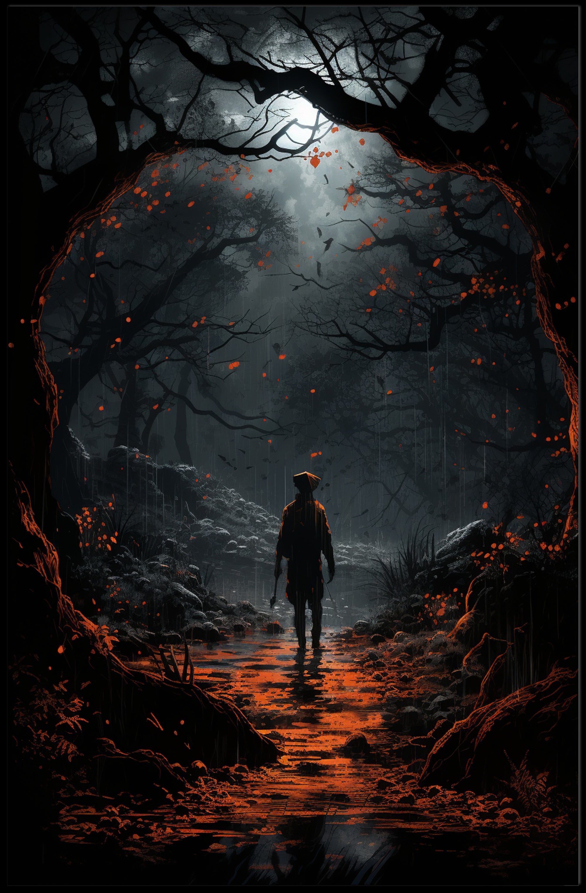 Mystical Forest Wanderer Poster