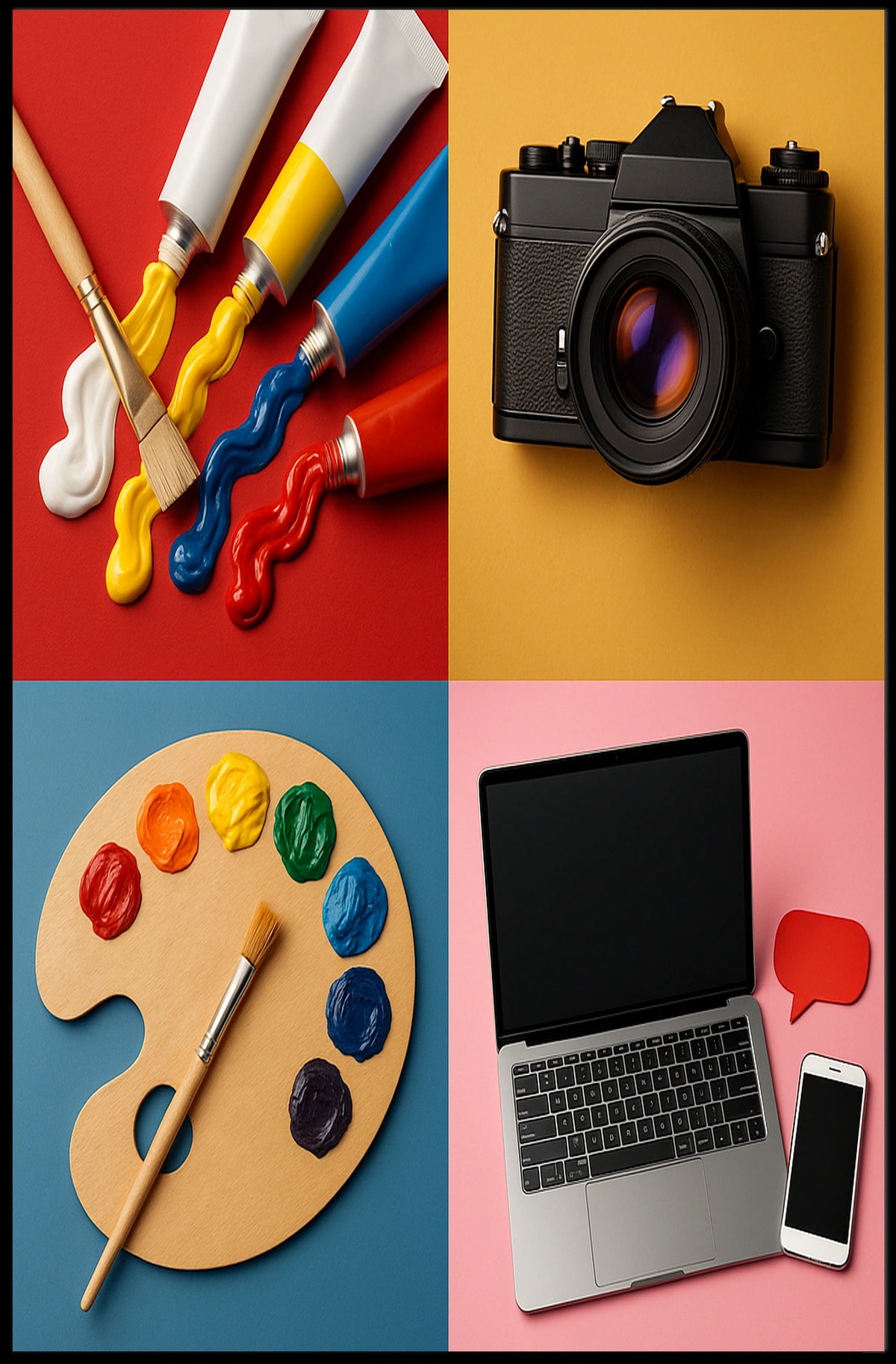 Creative Expression Infusion Artistic Poster