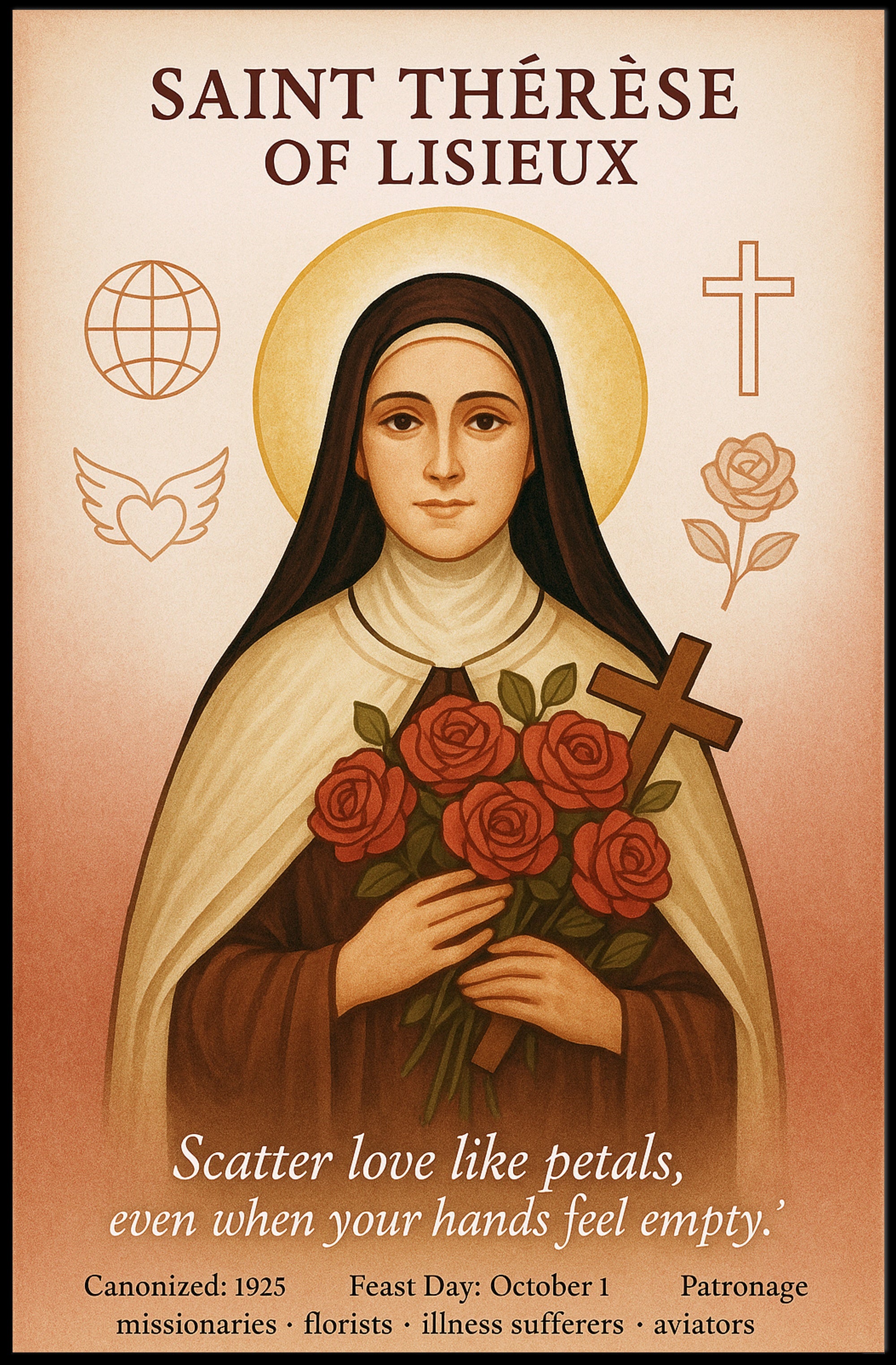 Saint Thérèse of Lisieux Poster PosterGoat