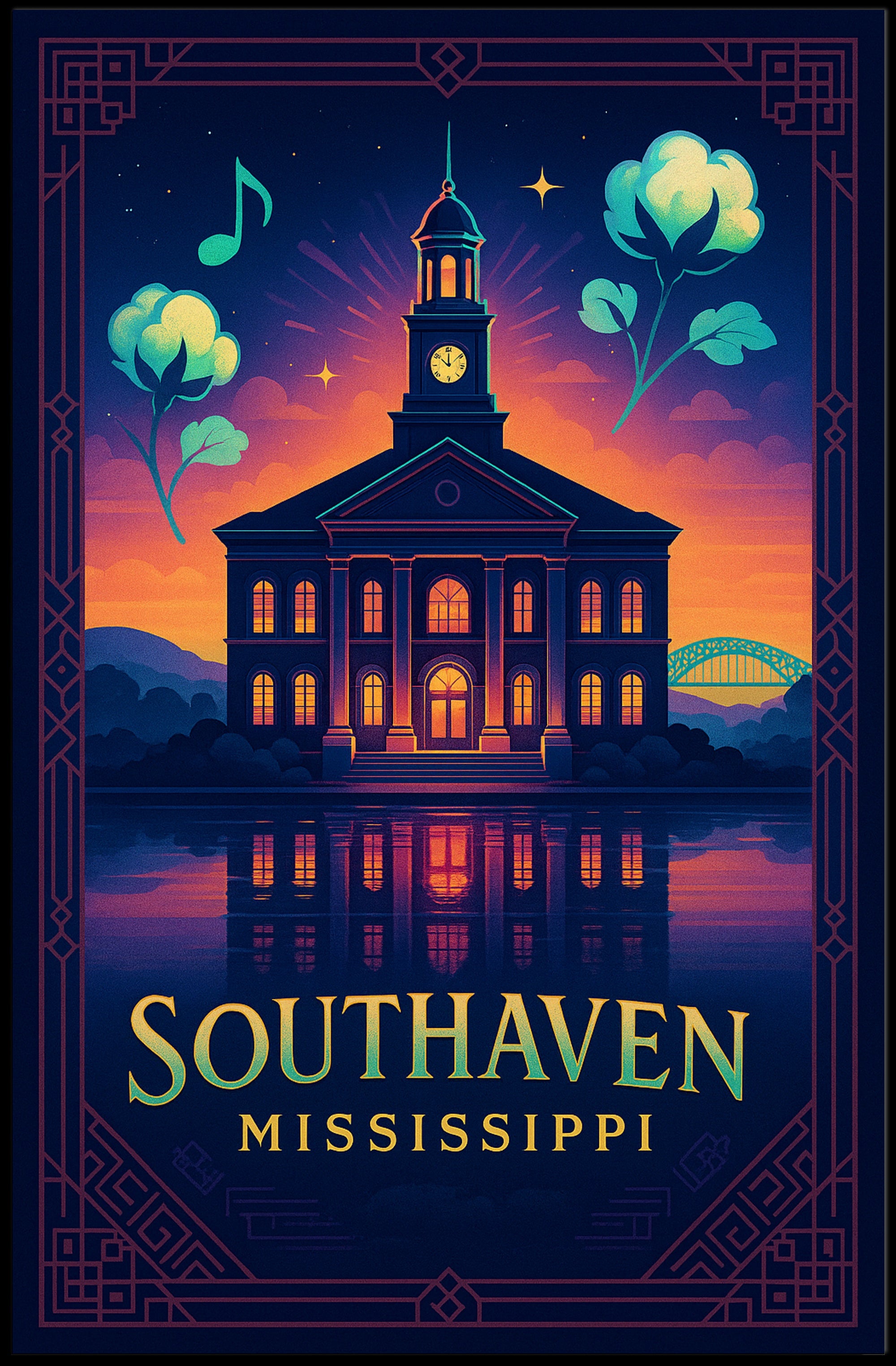 Southaven at Sunset Poster