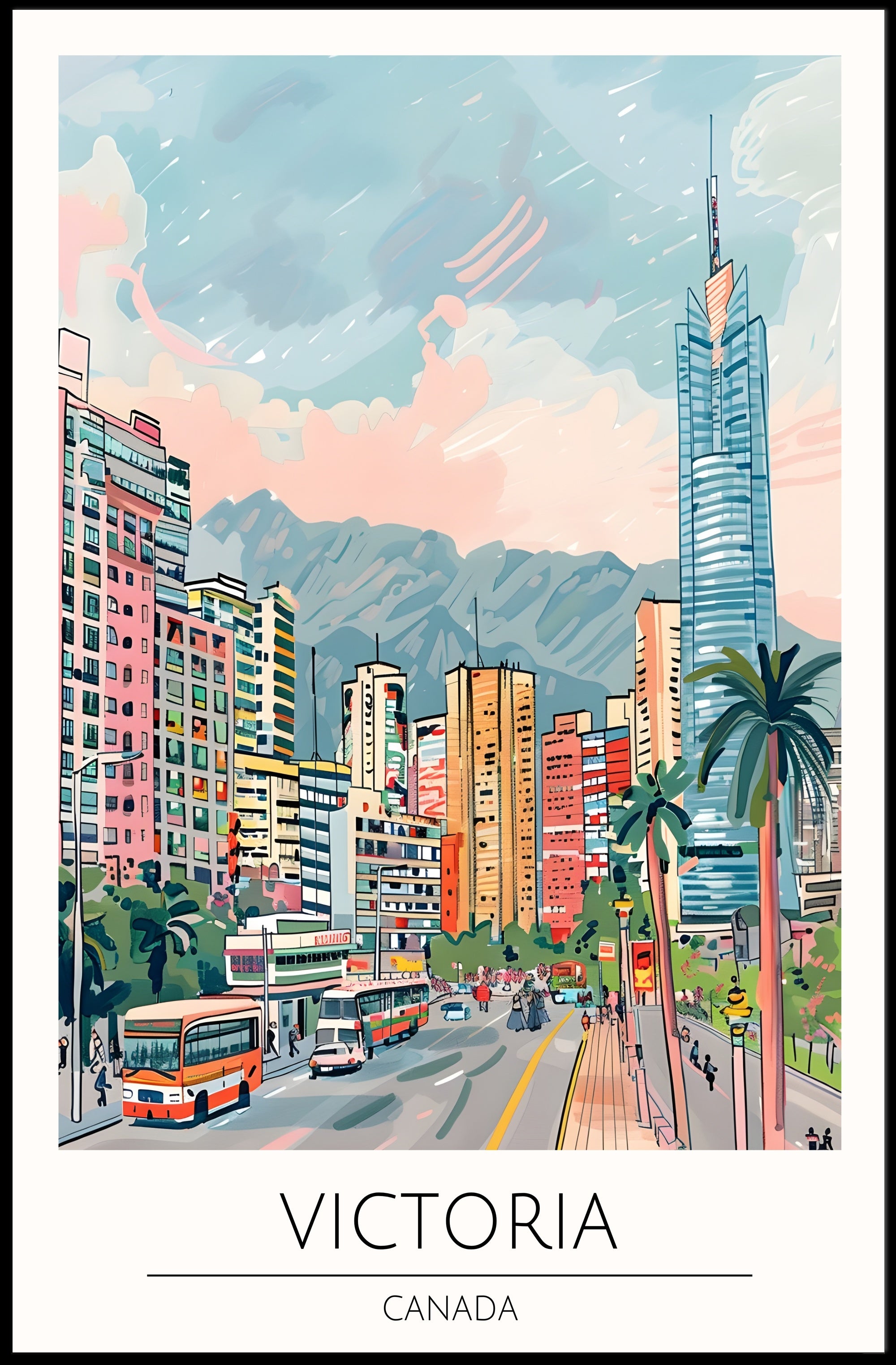 Vibrant Victoria Poster PosterGoat