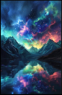 Cosmic Dreamscape: Surreal Starry Sky Art Poster