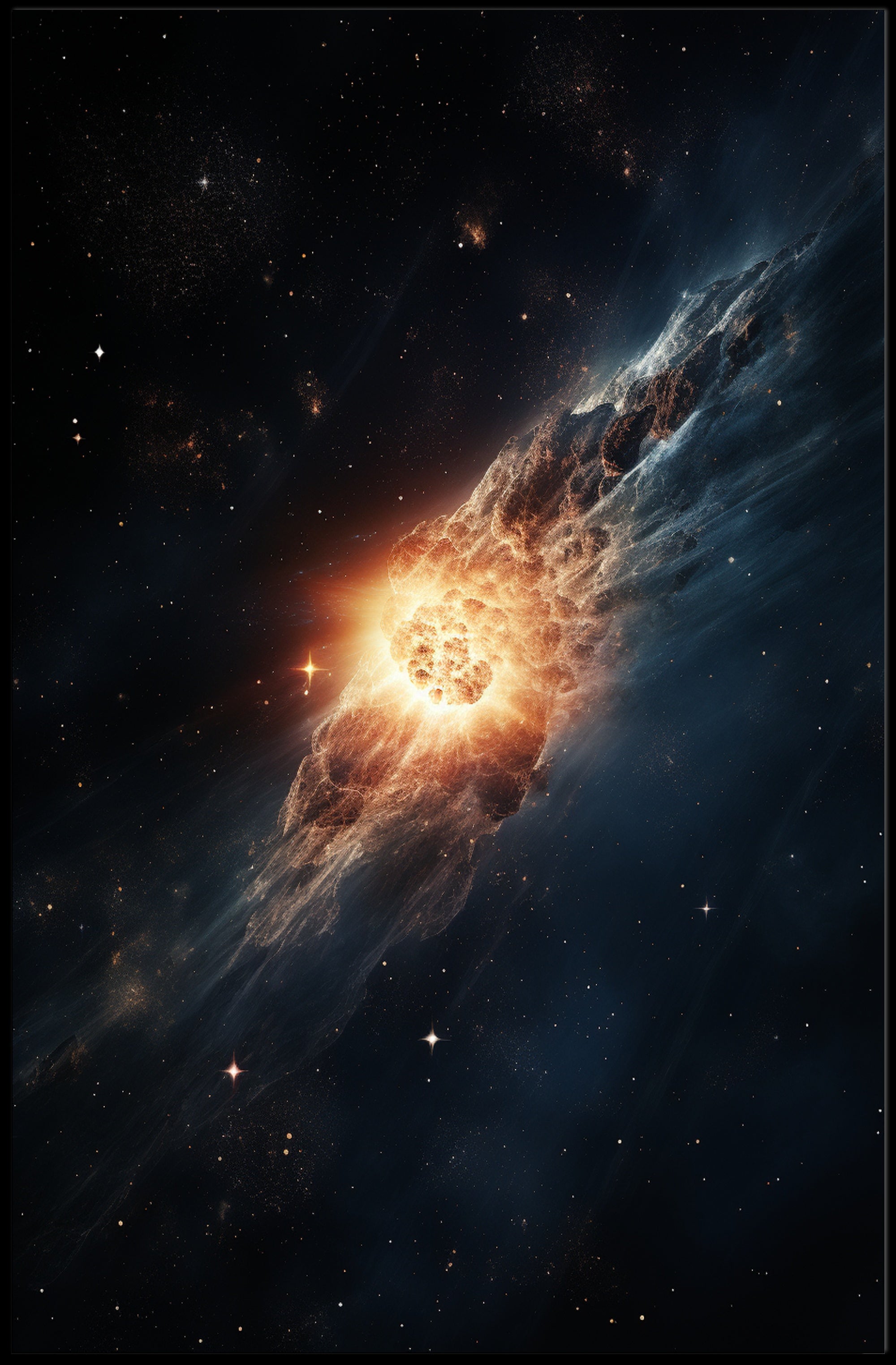 Cosmic Collision Poster