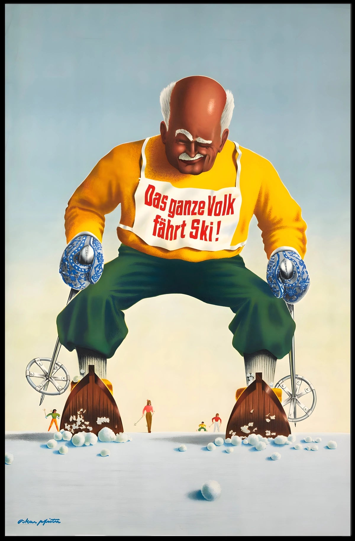 Skiing For Everyone Poster