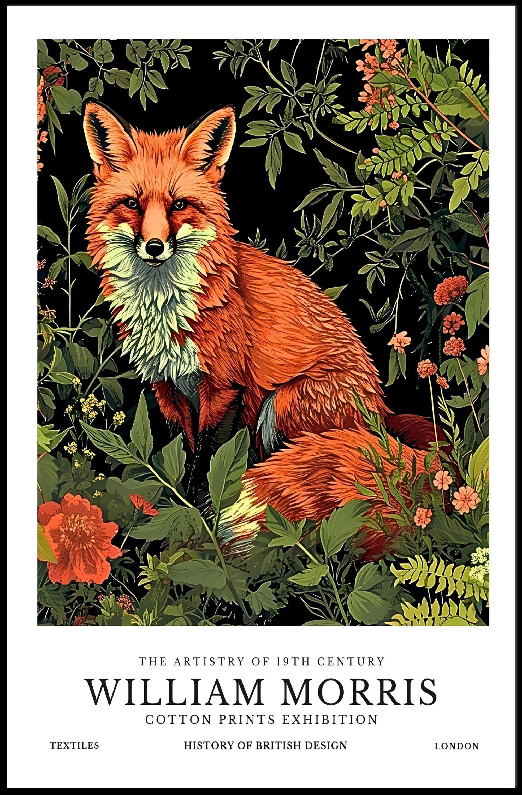Red Fox Heritage Artwork: Cultural or Heritage Poster