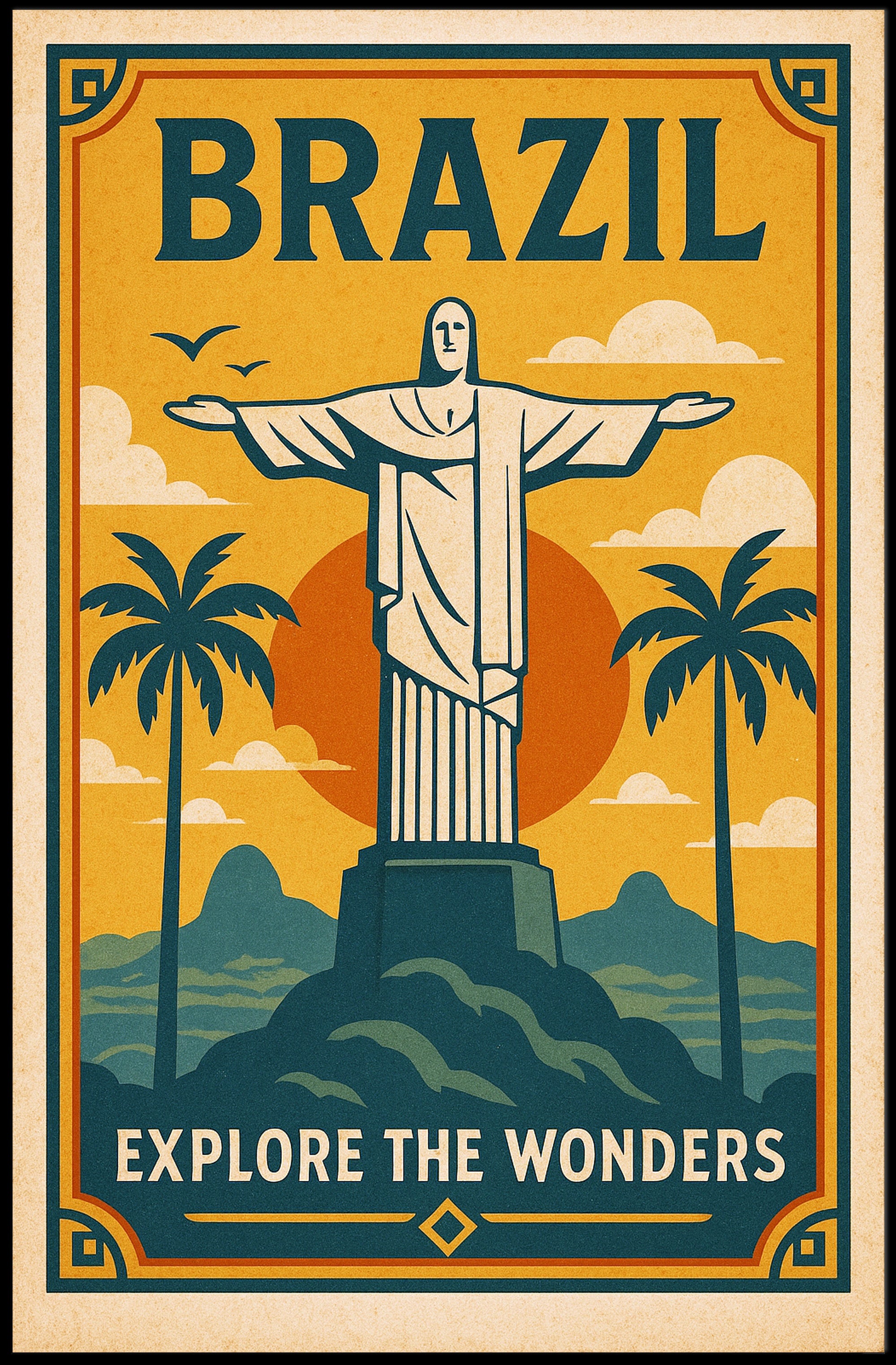 Explore Brazil Poster PosterGoat
