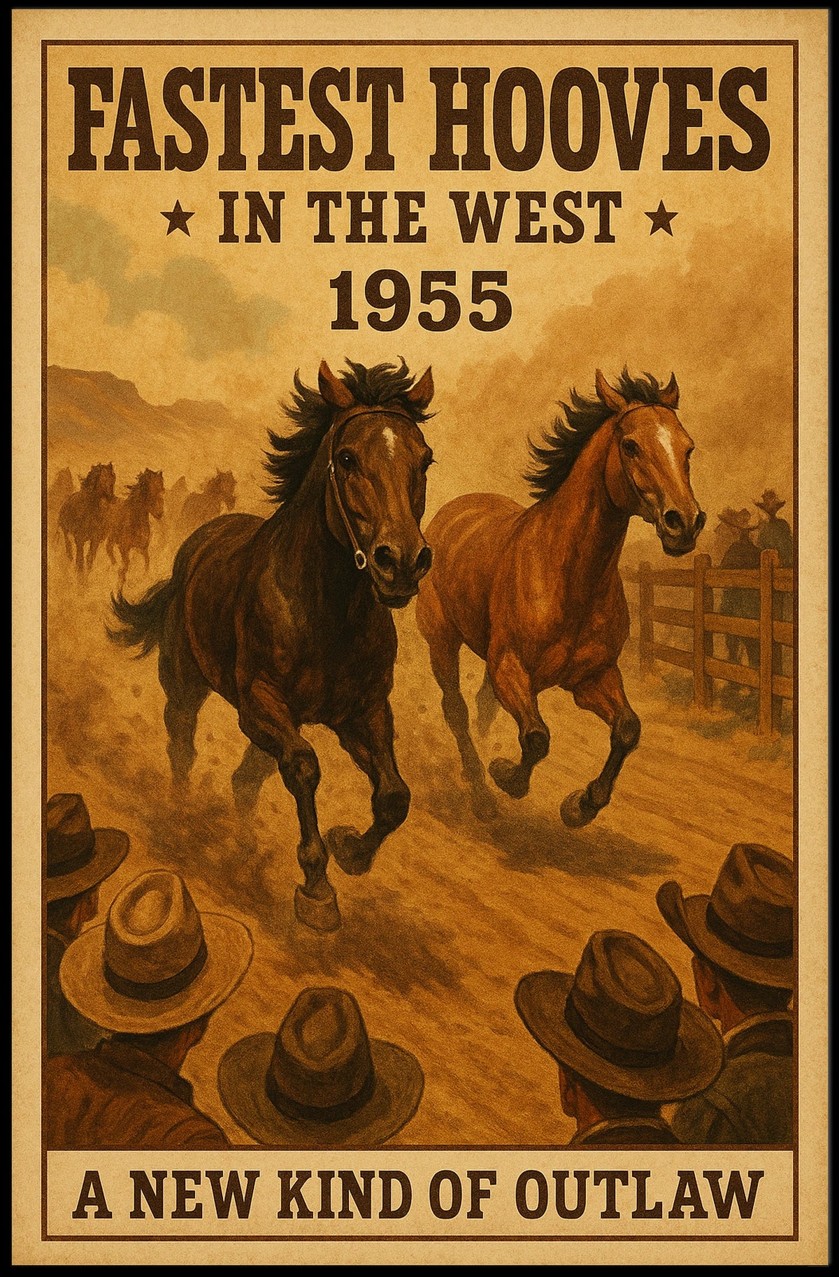 Fastest Hooves in the West Poster