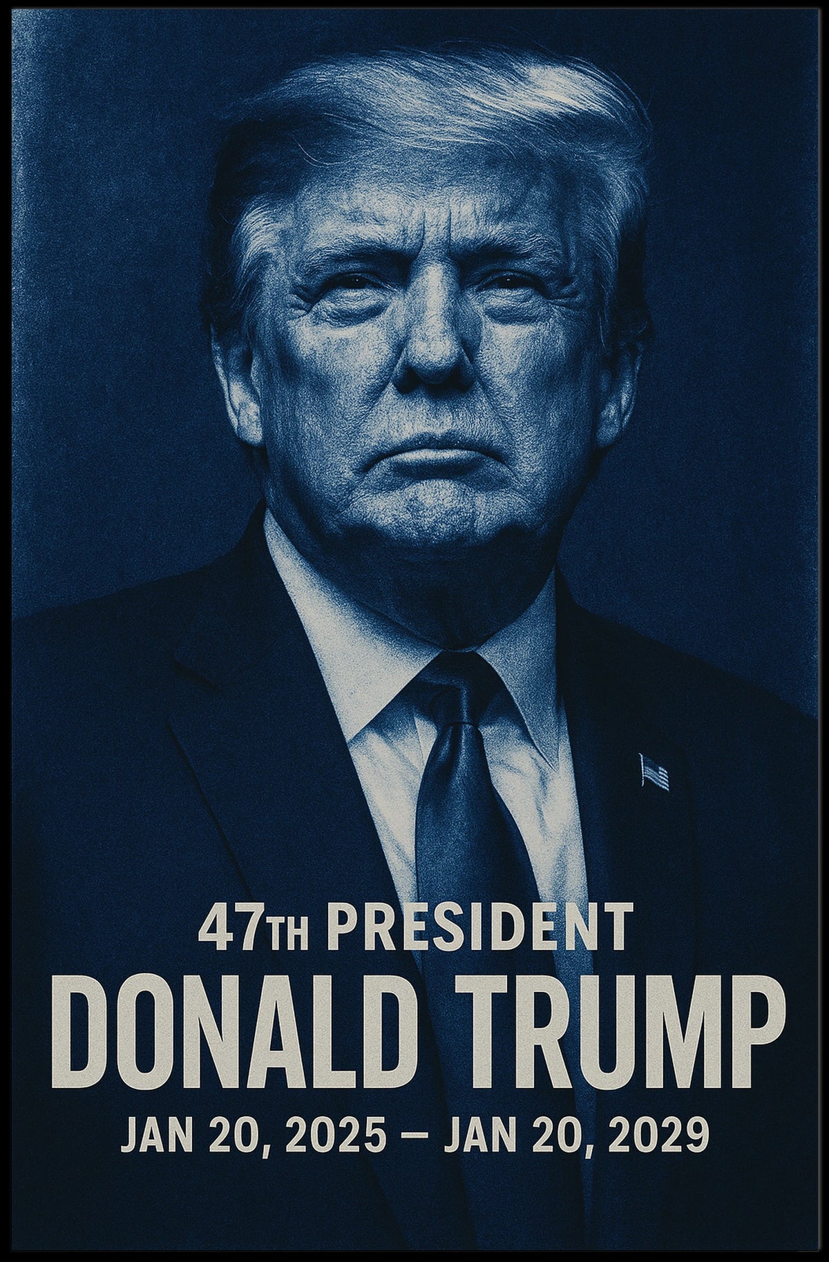 Donald Trump Visionary in Contemplation Poster