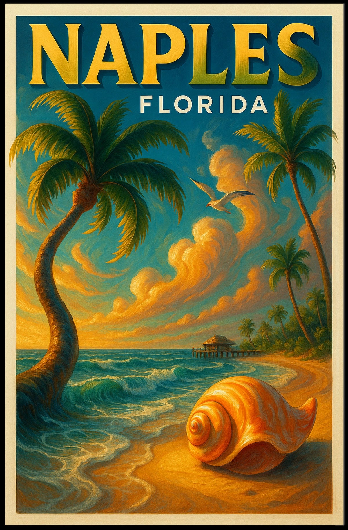 Naples, Florida Tropical Paradise Poster