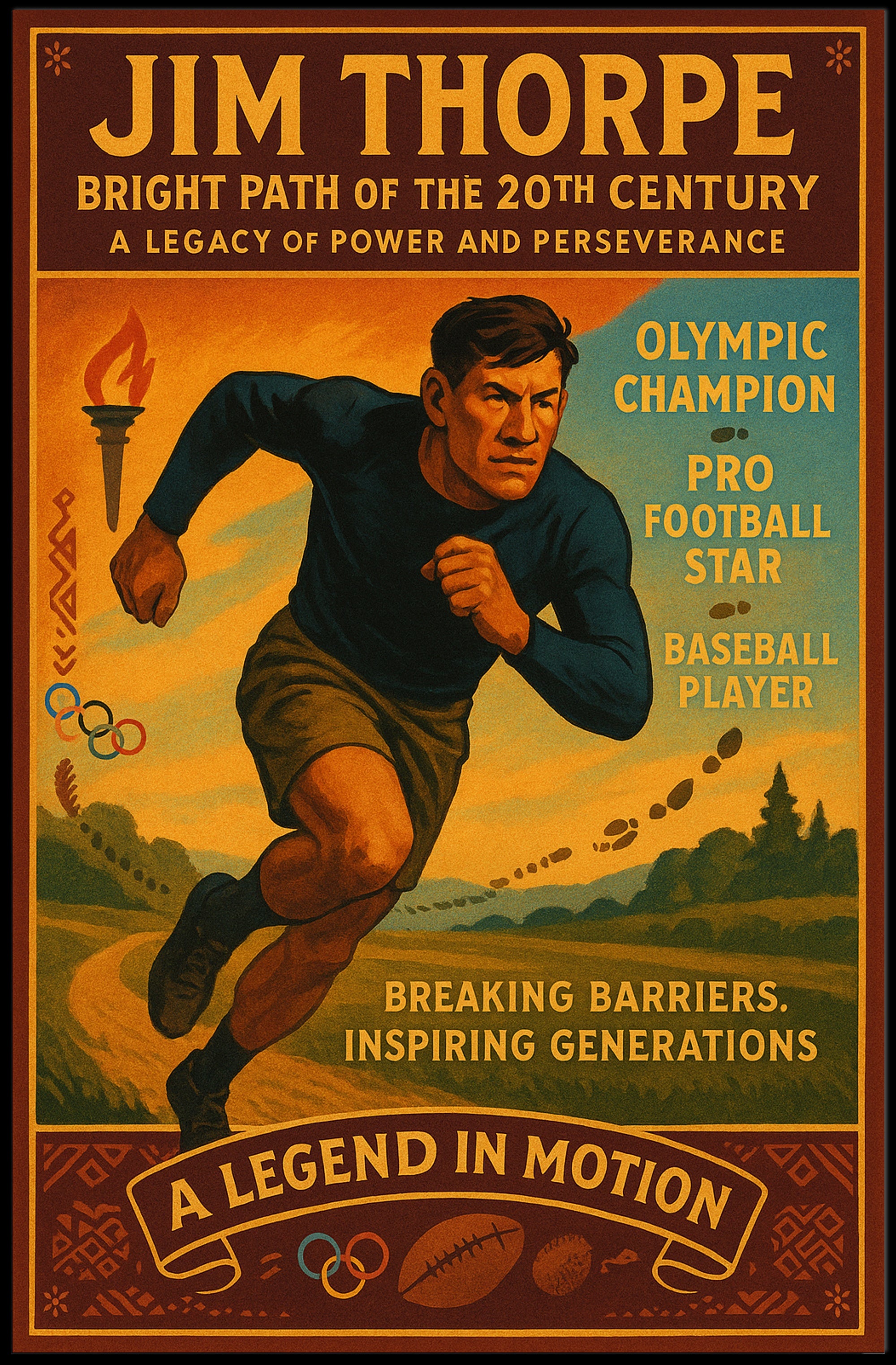 A Legend in Motion Poster