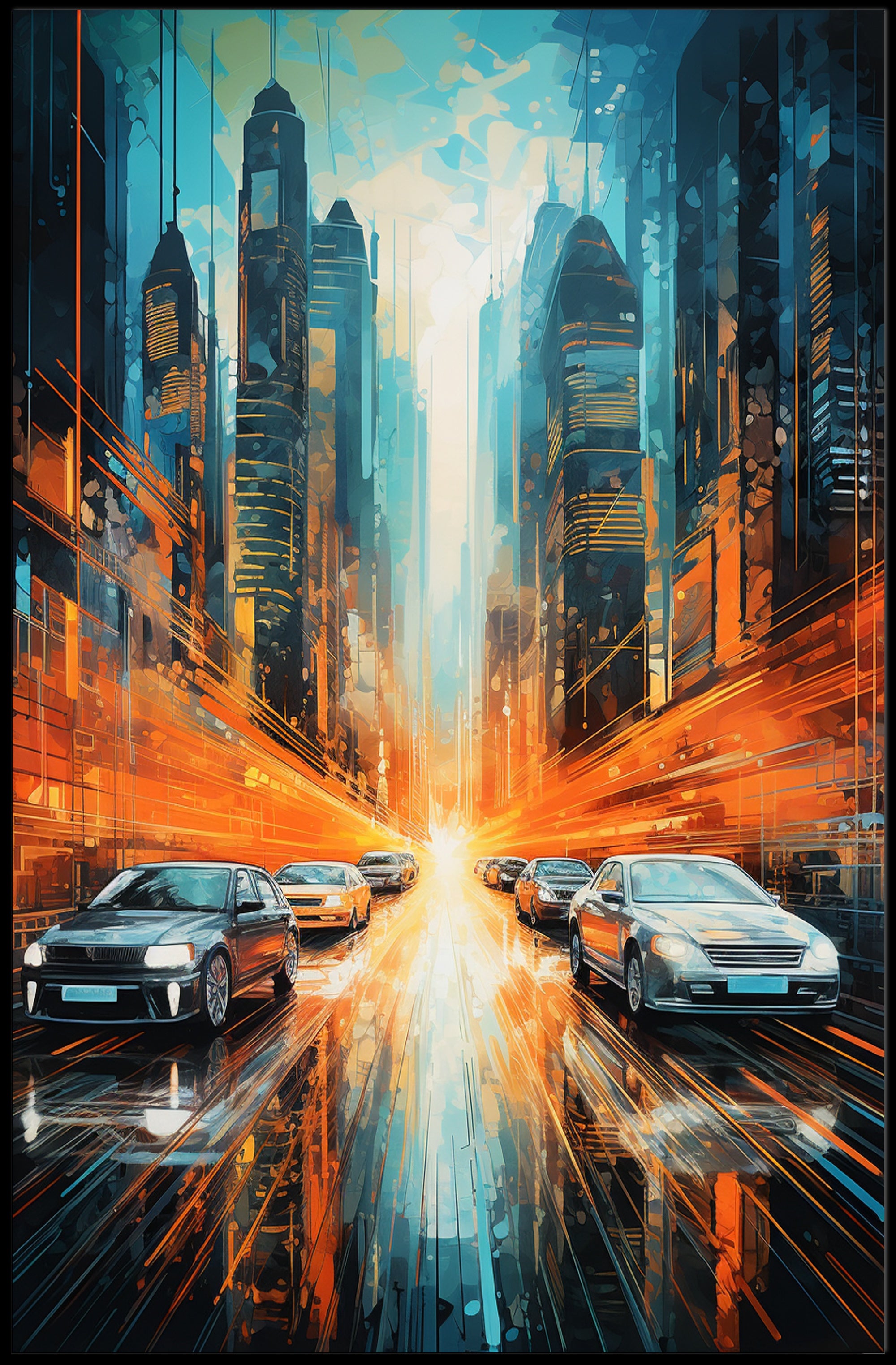 Futuristic Cityscape Poster