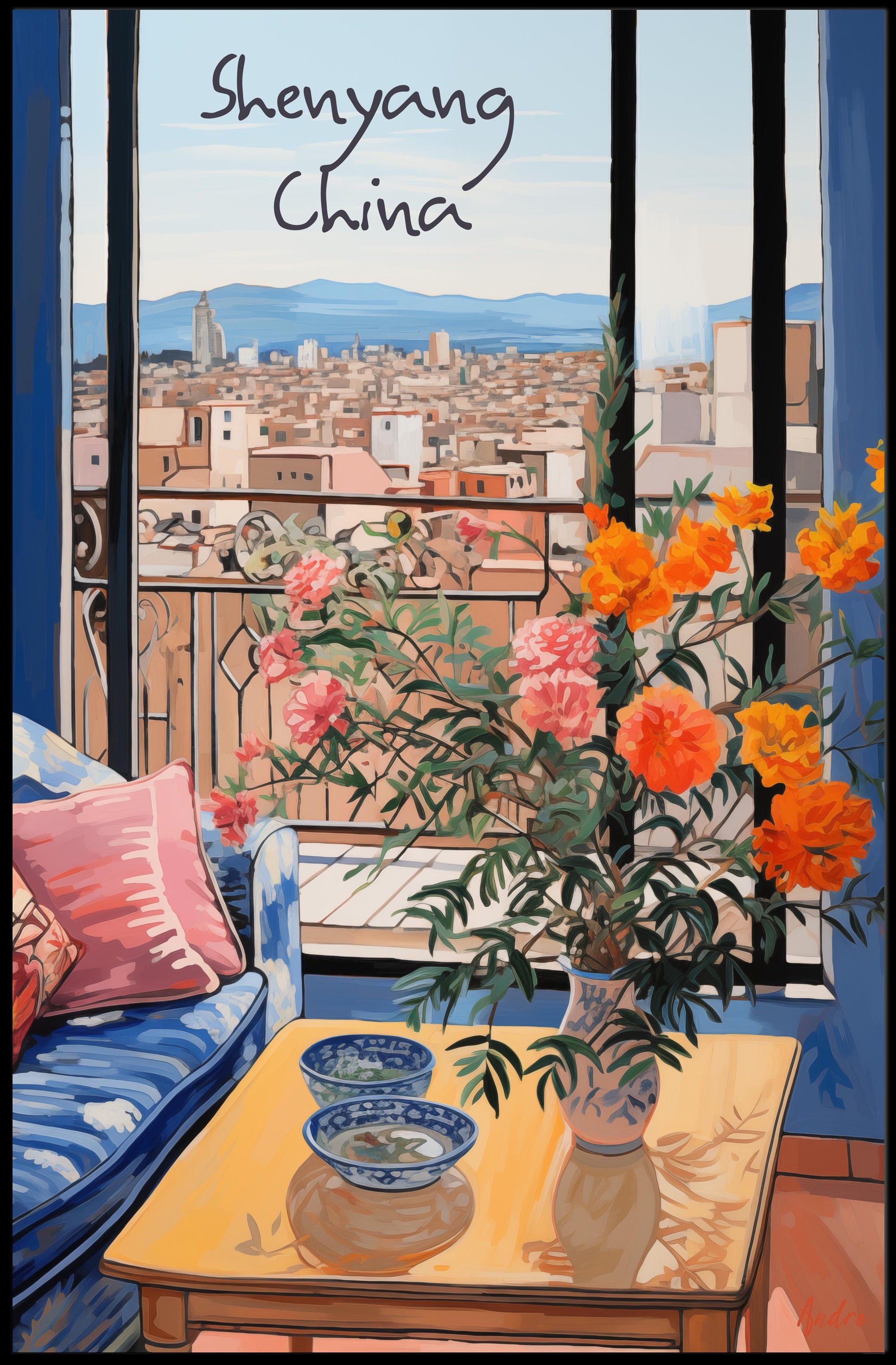 Serene Shenyang View Poster