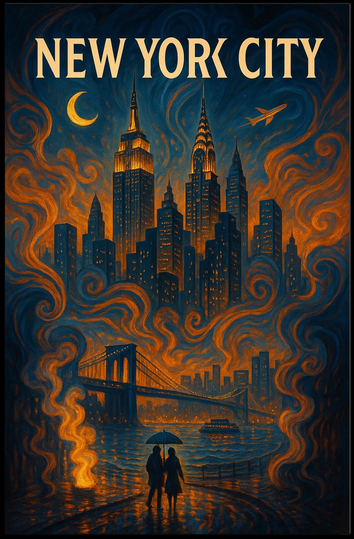 New York City Skyline Poster