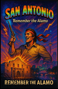 Battle of the Alamo Defiant Spirit Cultural or Heritage Poster