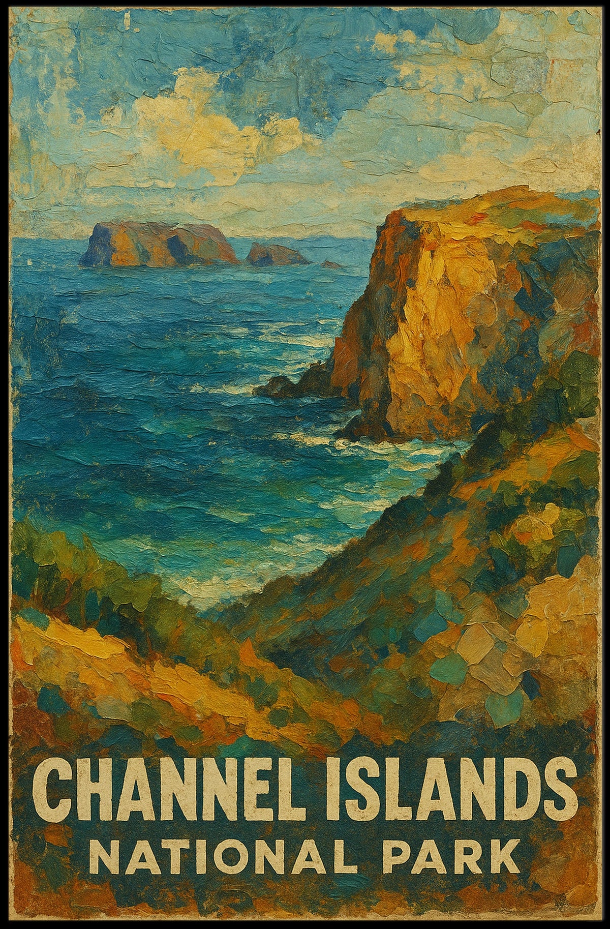 Channel Islands National Park Wanderlust Vintage Poster